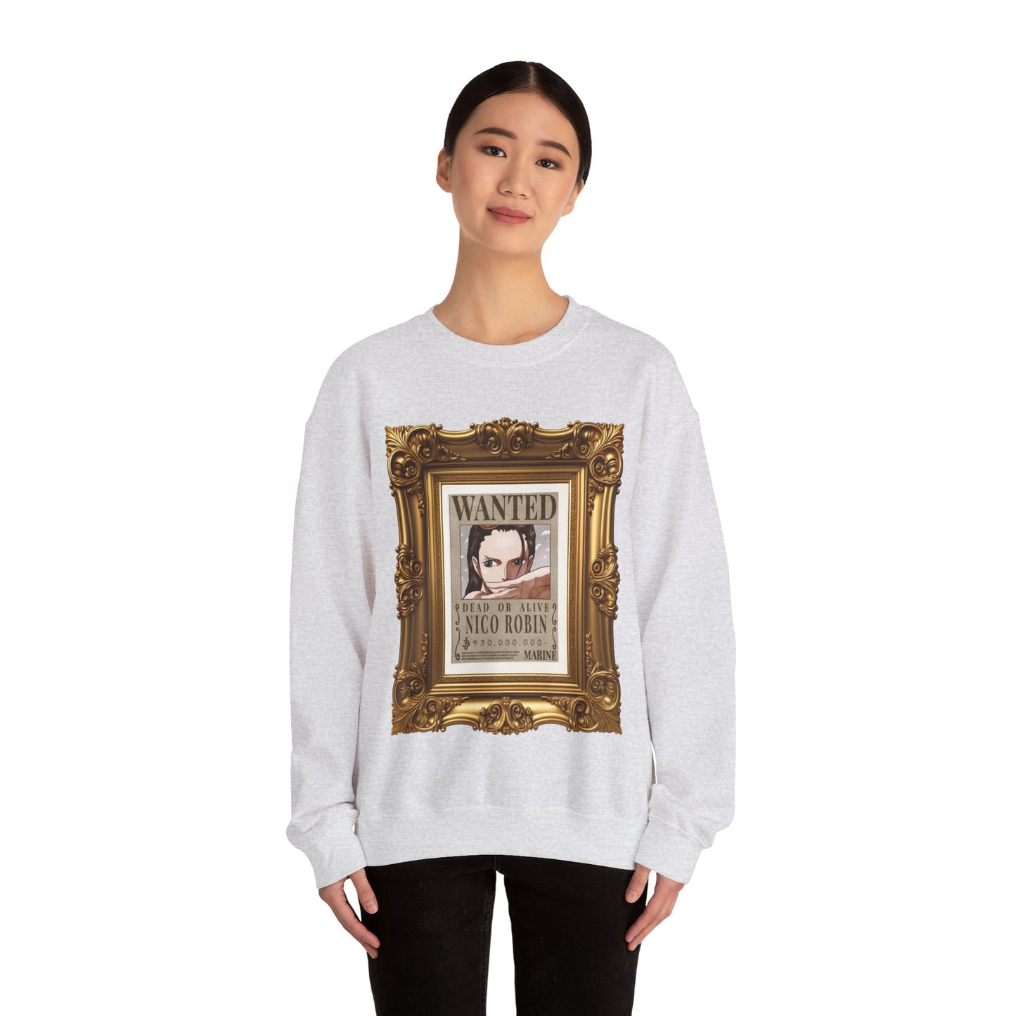 One Piece - Fine Art Robin Unisex Heavy Blend™ Crewneck Sweatshirt