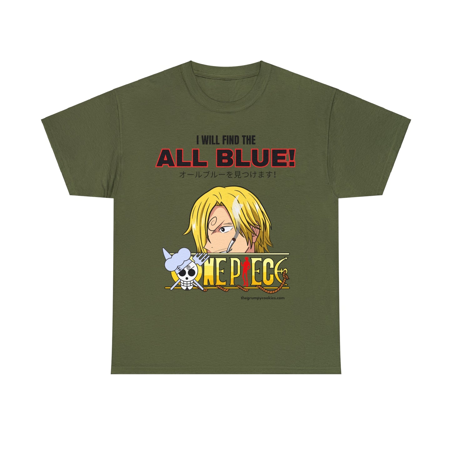 One Piece - Find the All Blue Unisex Heavy Cotton Tee