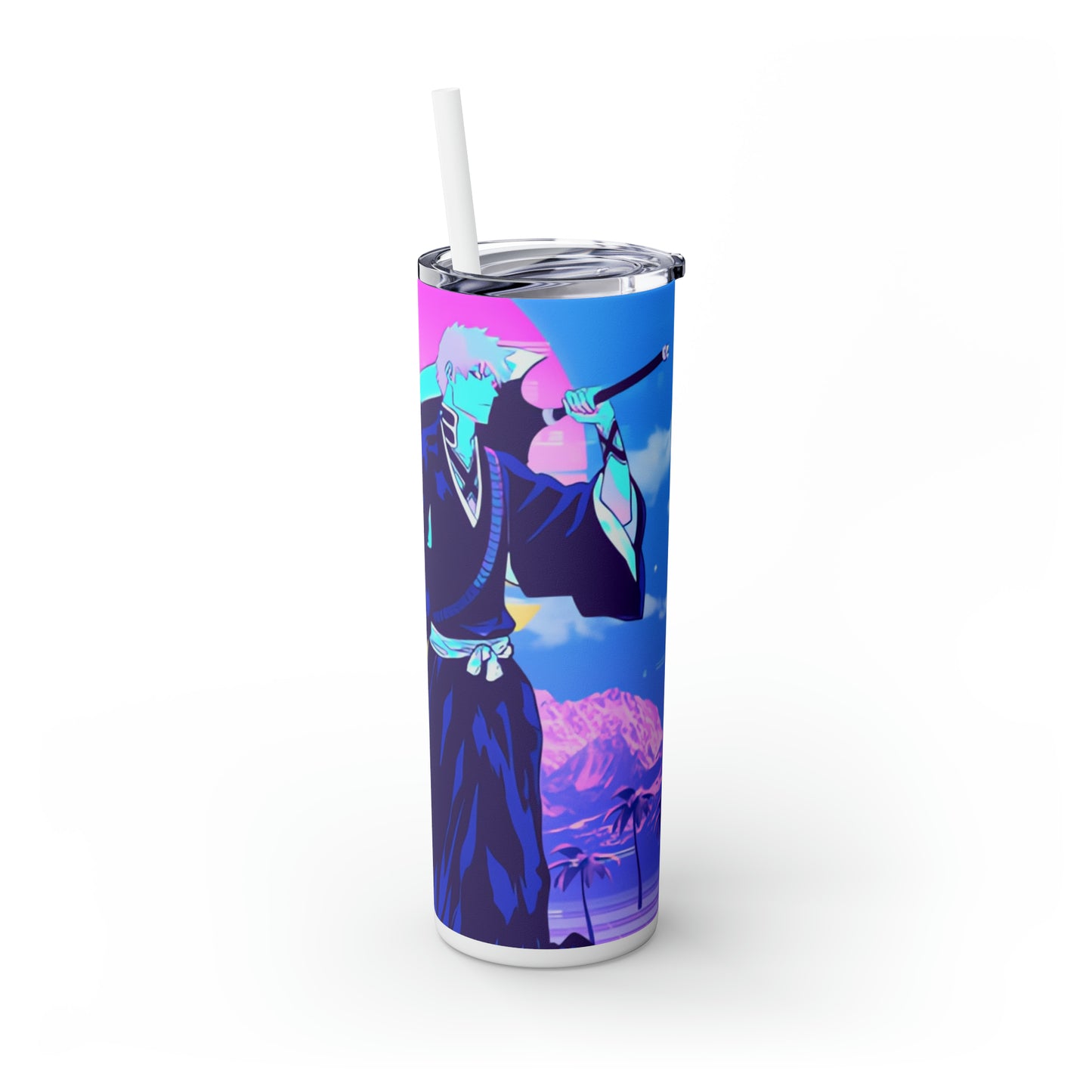 Bleach - Ichigo Skinny Tumbler with Straw, 20oz