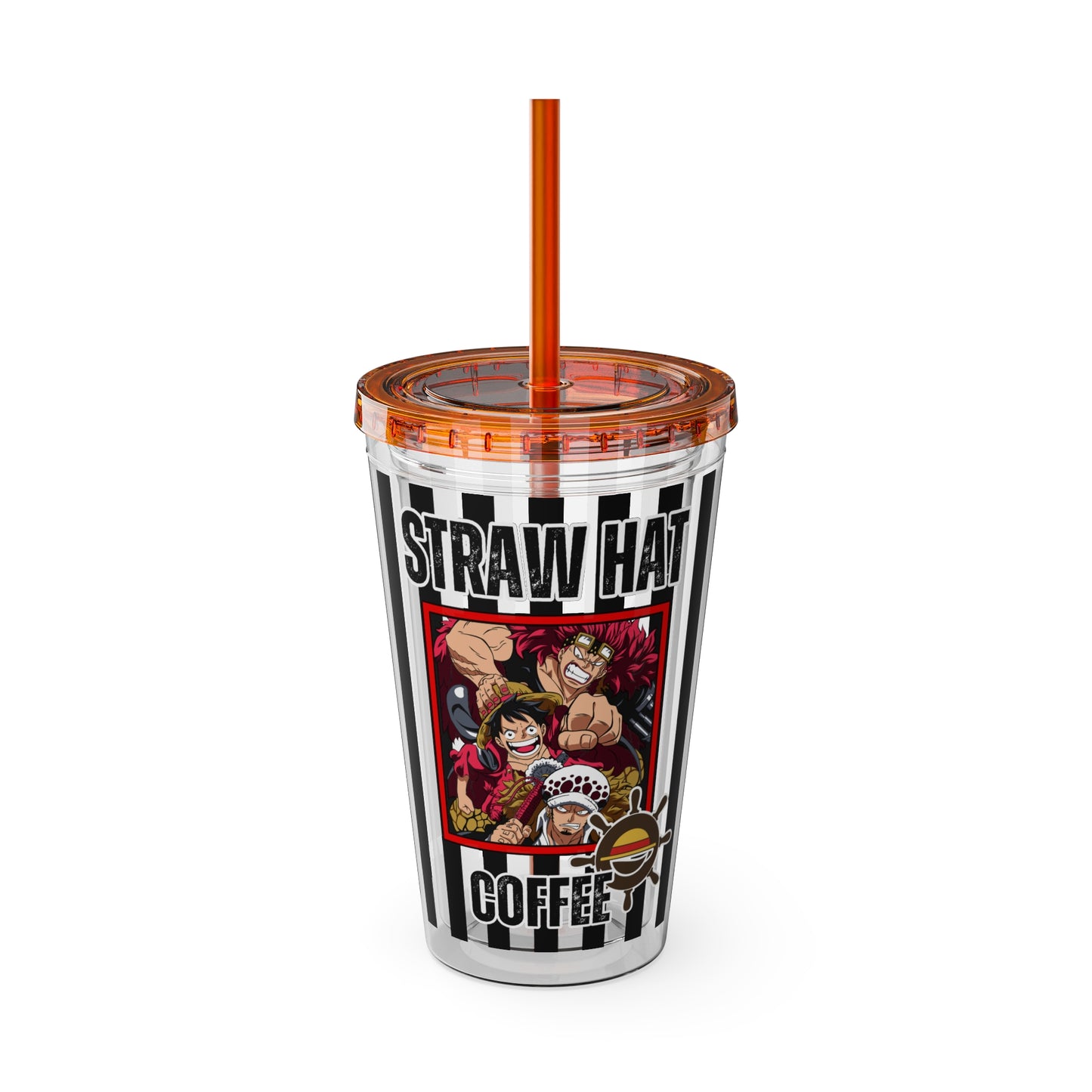 Straw Hat Coffee - The Worst Generation Sunsplash Tumbler with Straw, 16oz