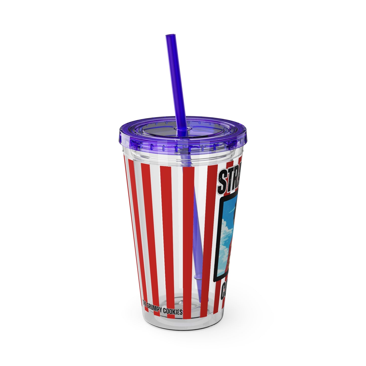 Straw Hat Coffee - Captain Luffy Sunsplash Tumbler with Straw, 16oz