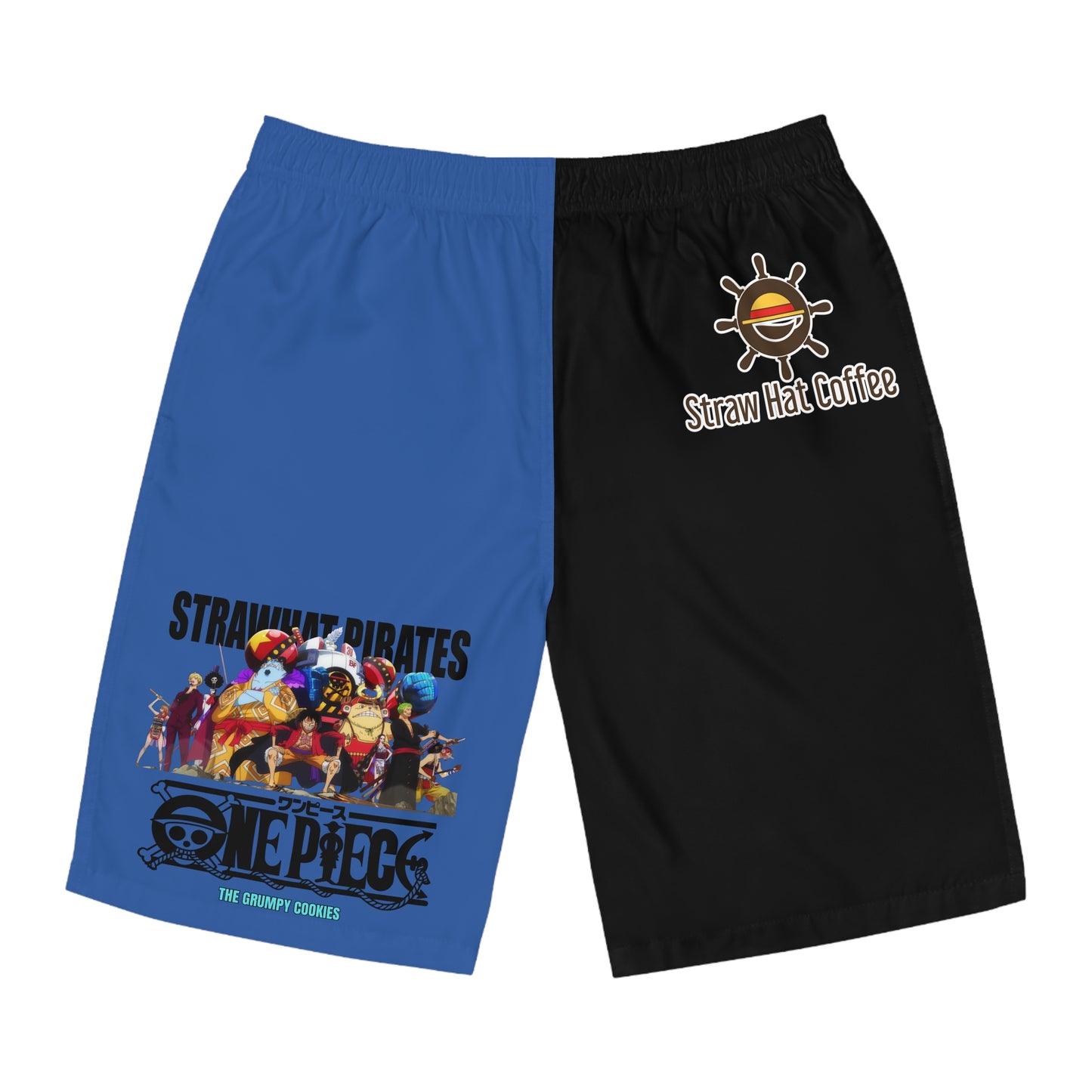 Straw Hat Coffee - Ready for Anything Men's Board Shorts