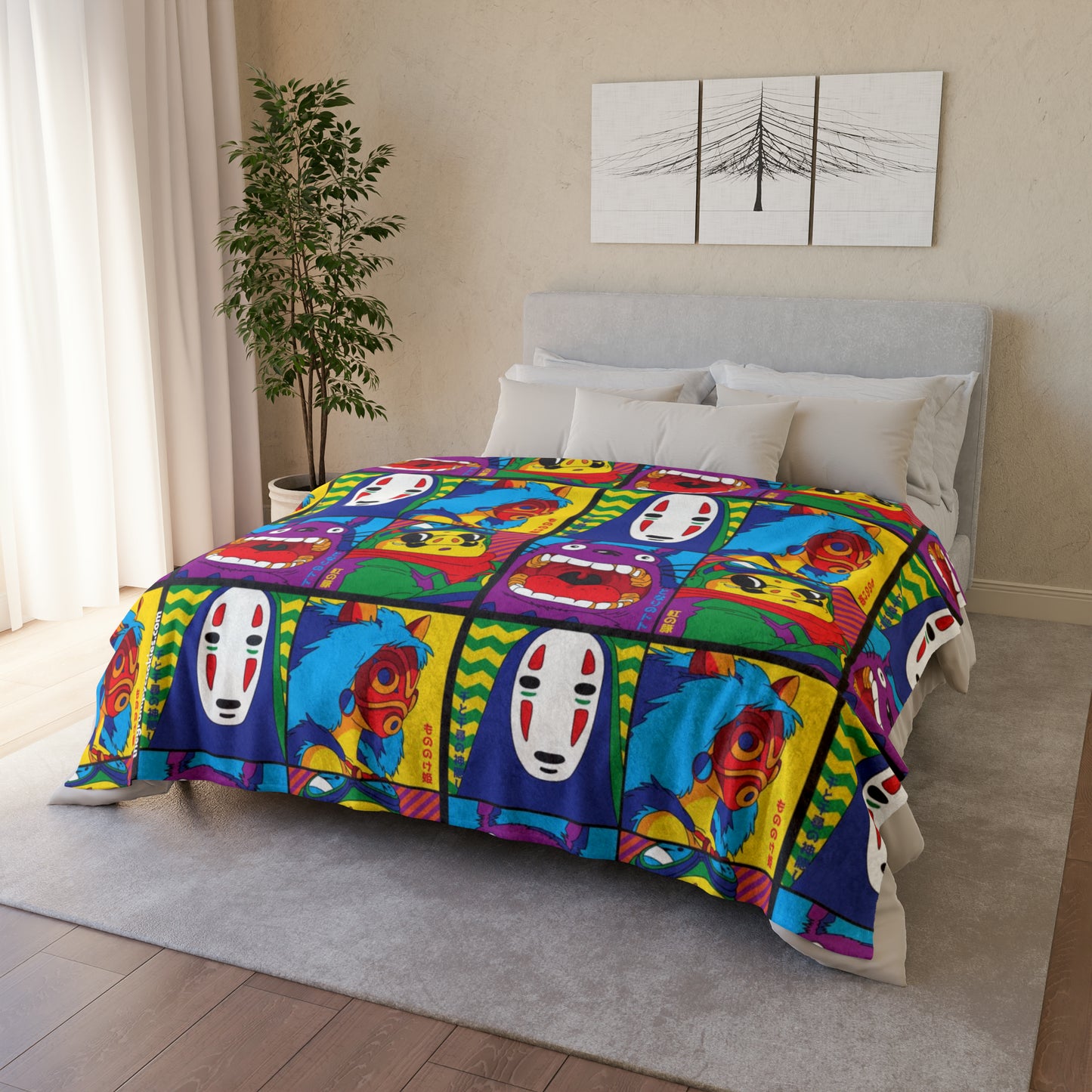 Studio Ghibli - Color Burst Polyester Blanket