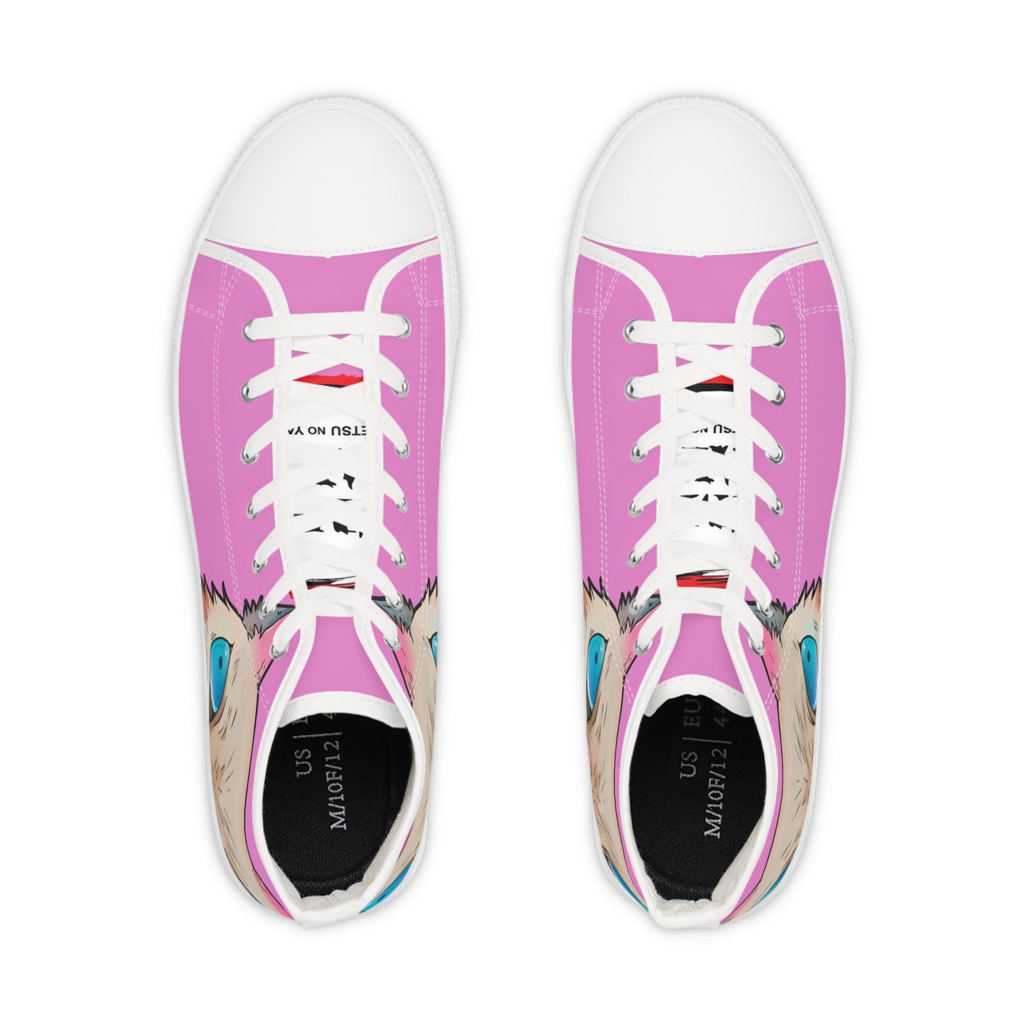 Demon Slayer - Savage Beauty Inosuke Men's High Top Pink Sneakers