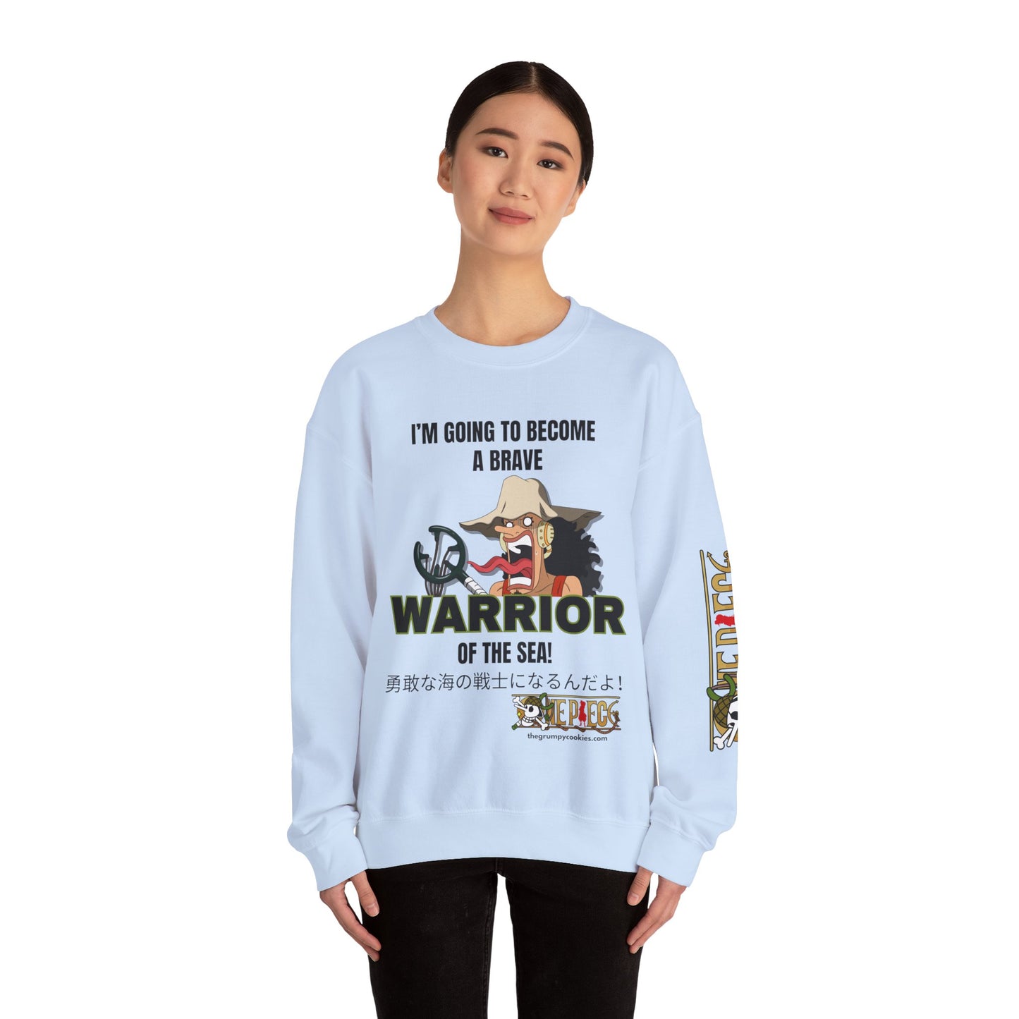 One Piece - Brave-ish Warrior of the Sea Unisex Heavy Blend™ Crewneck Sweatshirt