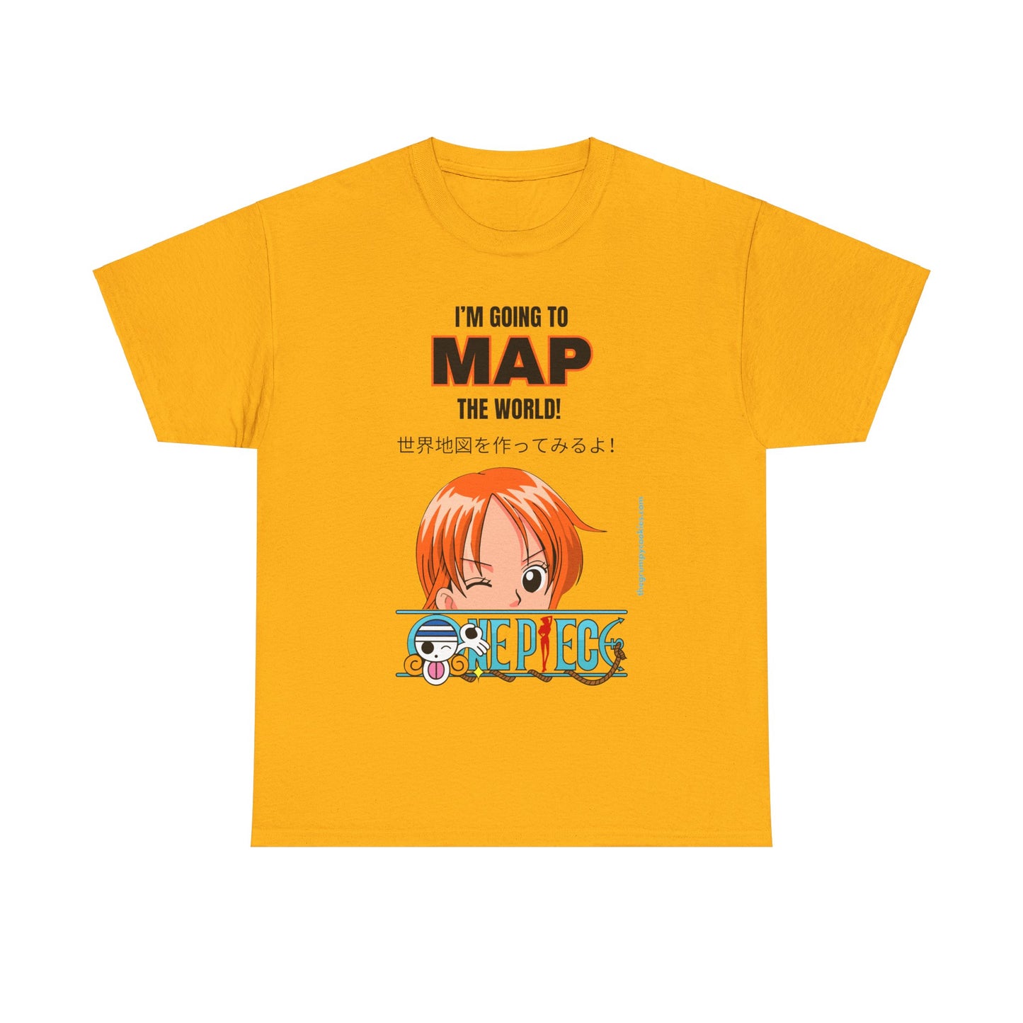 One Piece - Map the World Unisex Heavy Cotton Tee