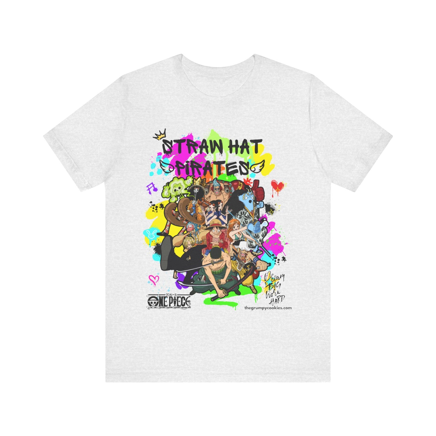 One Piece - Graffiti Straw Hats Unisex Jersey Short Sleeve Tee