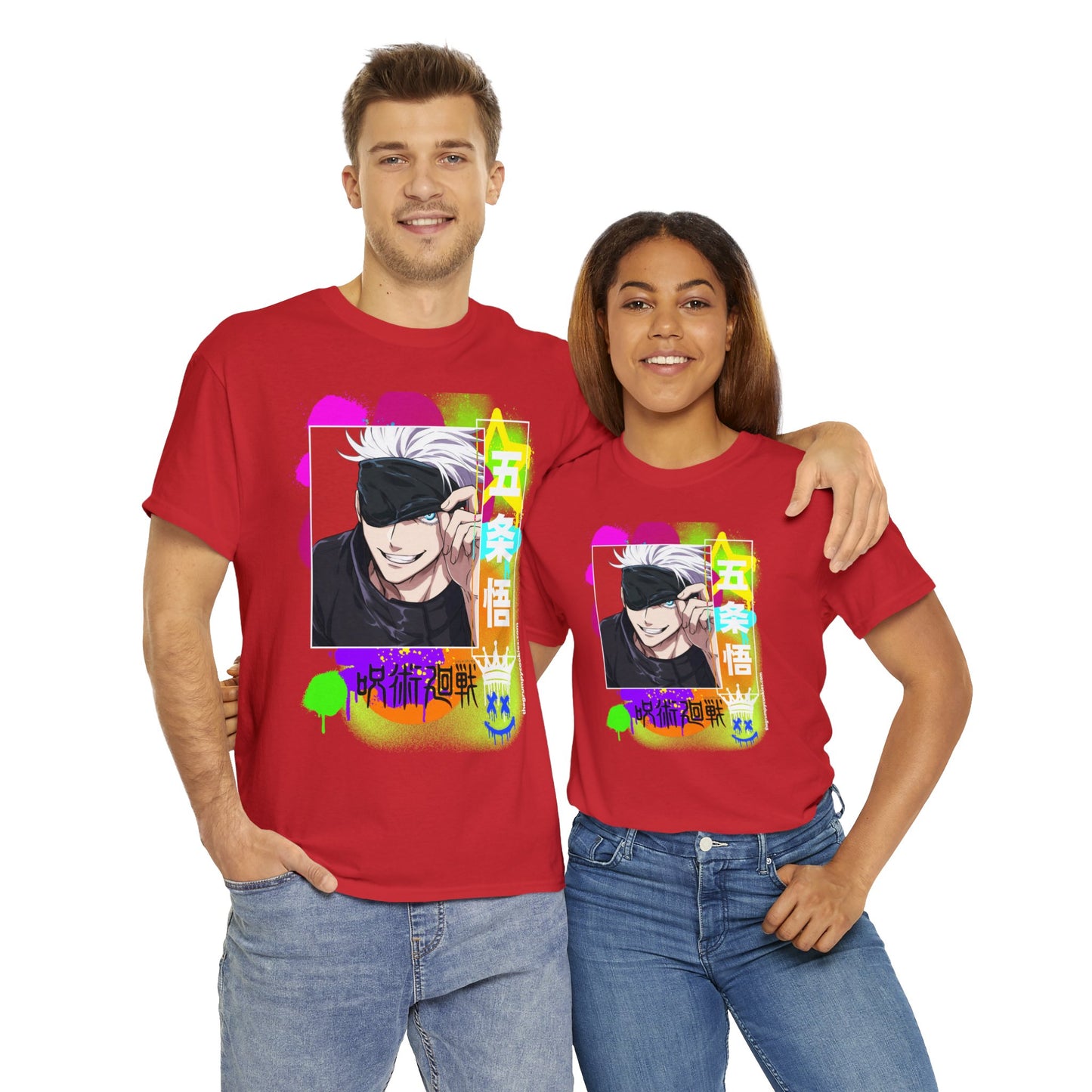 Jujutsu Kaisen - Peekaboo Gojo Unisex Heavy Cotton Tee