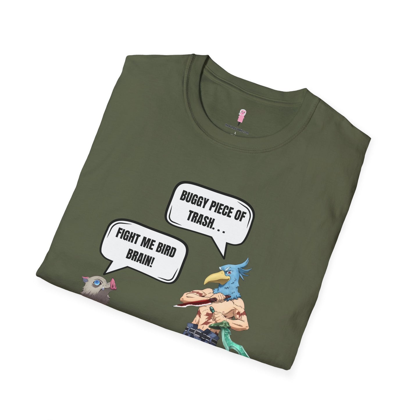 Shangri-la Frontier vs Demon Slayer- Boar Head vs Bird Brain Graphic Tee