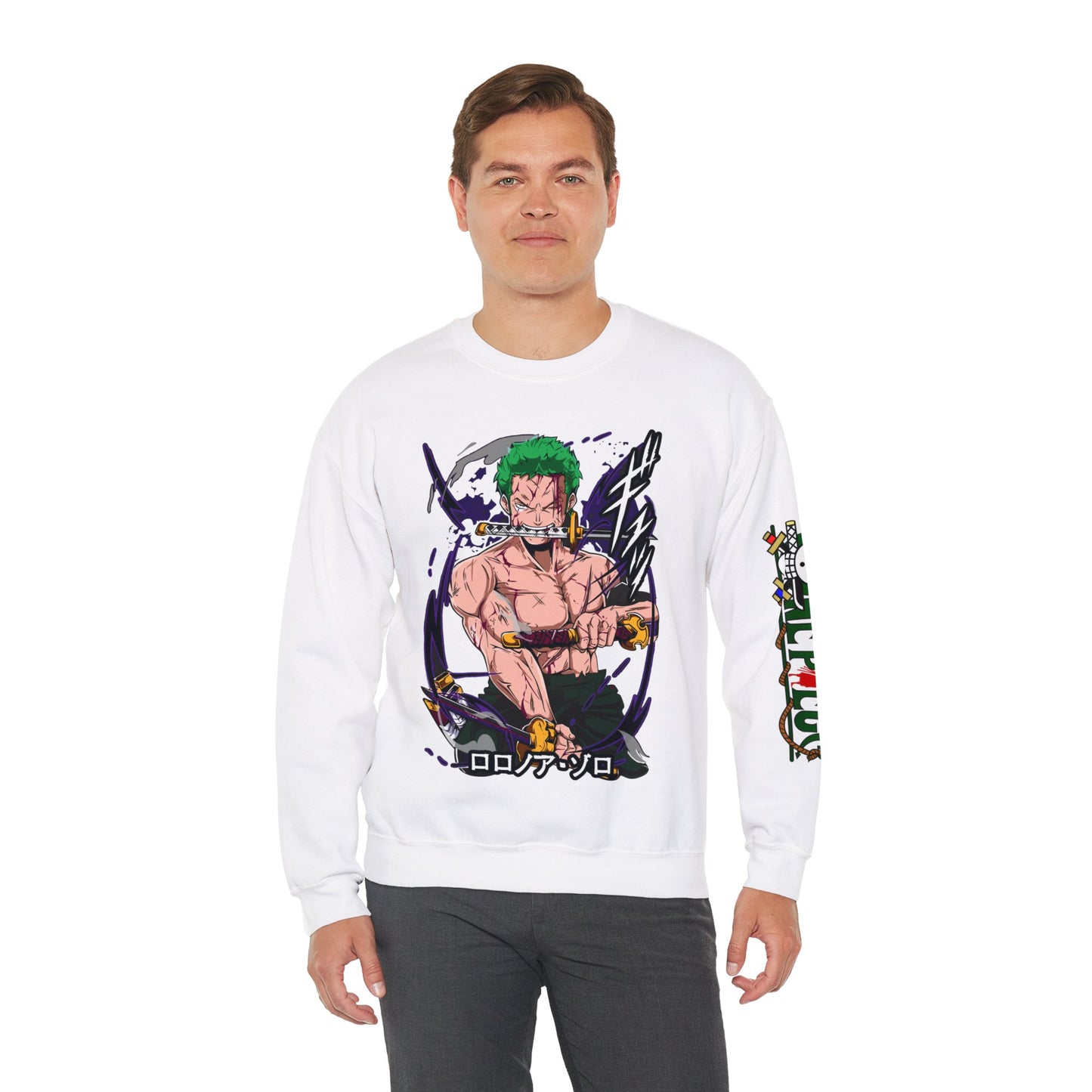One Piece - Zoro Unisex Heavy Blend™ Crewneck Sweatshirt
