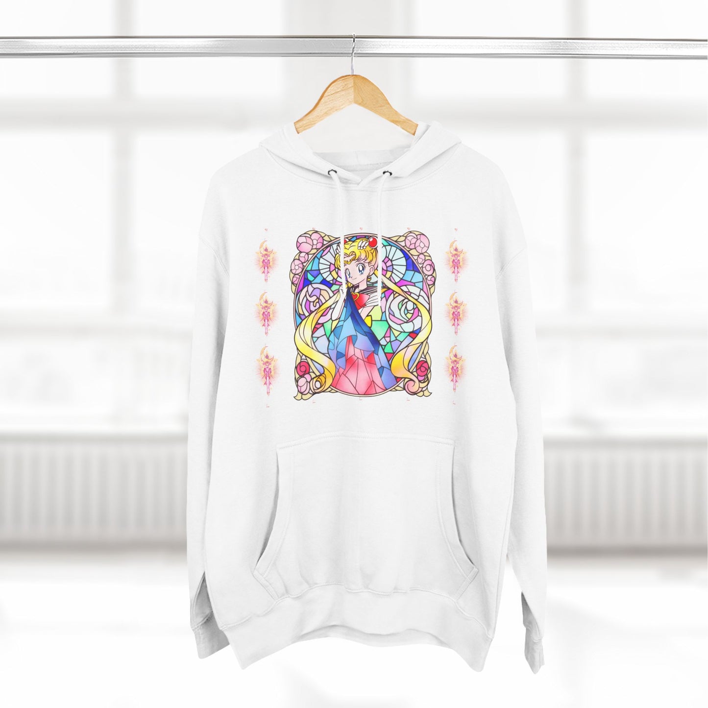 Sailor Moon - Stained Glass Sailor Power Pullover Hoodie