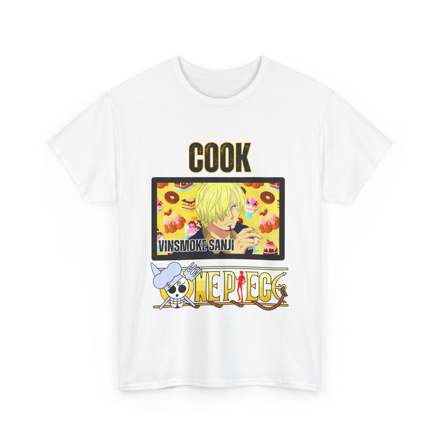 One Piece - Cook Sanji Unisex Heavy Cotton Tee