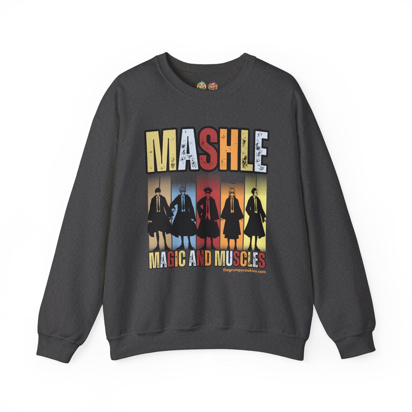 Mashle - Team No Magic Unisex Heavy Blend™ Crewneck Sweatshirt