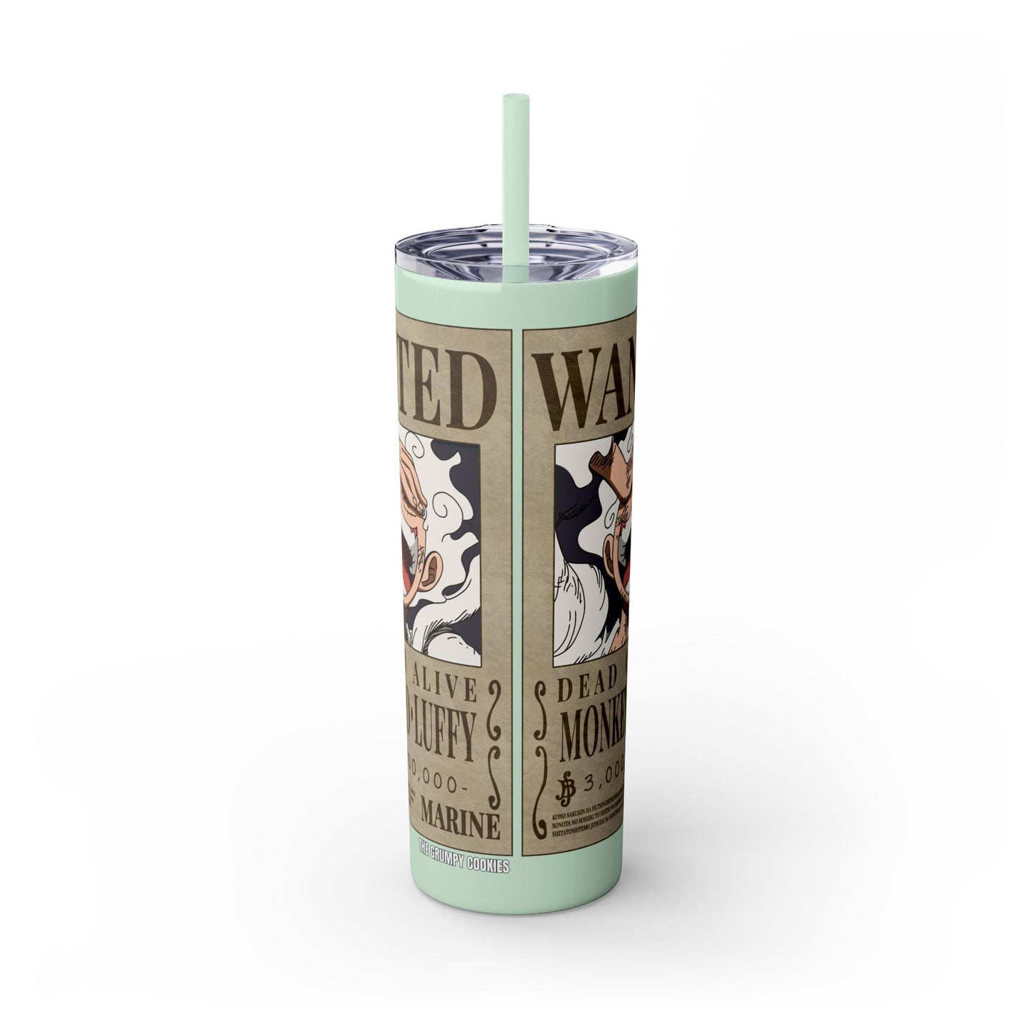 One Piece - Luffy Fifth Gear Skinny Tumbler with Straw, 20oz