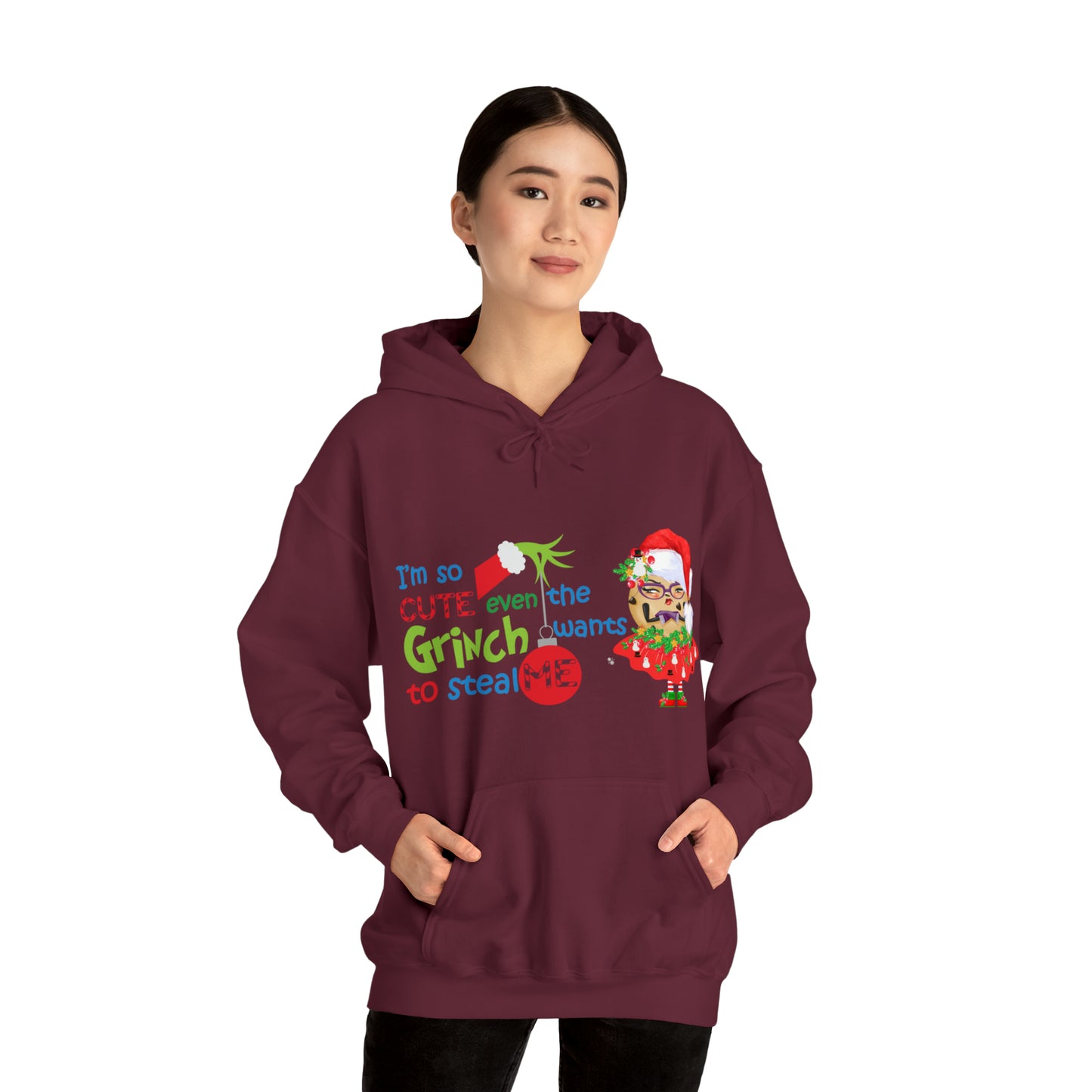 The Grumpy Cookies - Even the Grinch Loves TGC Unisex Heavy Blend™ Hooded Sweatshirt