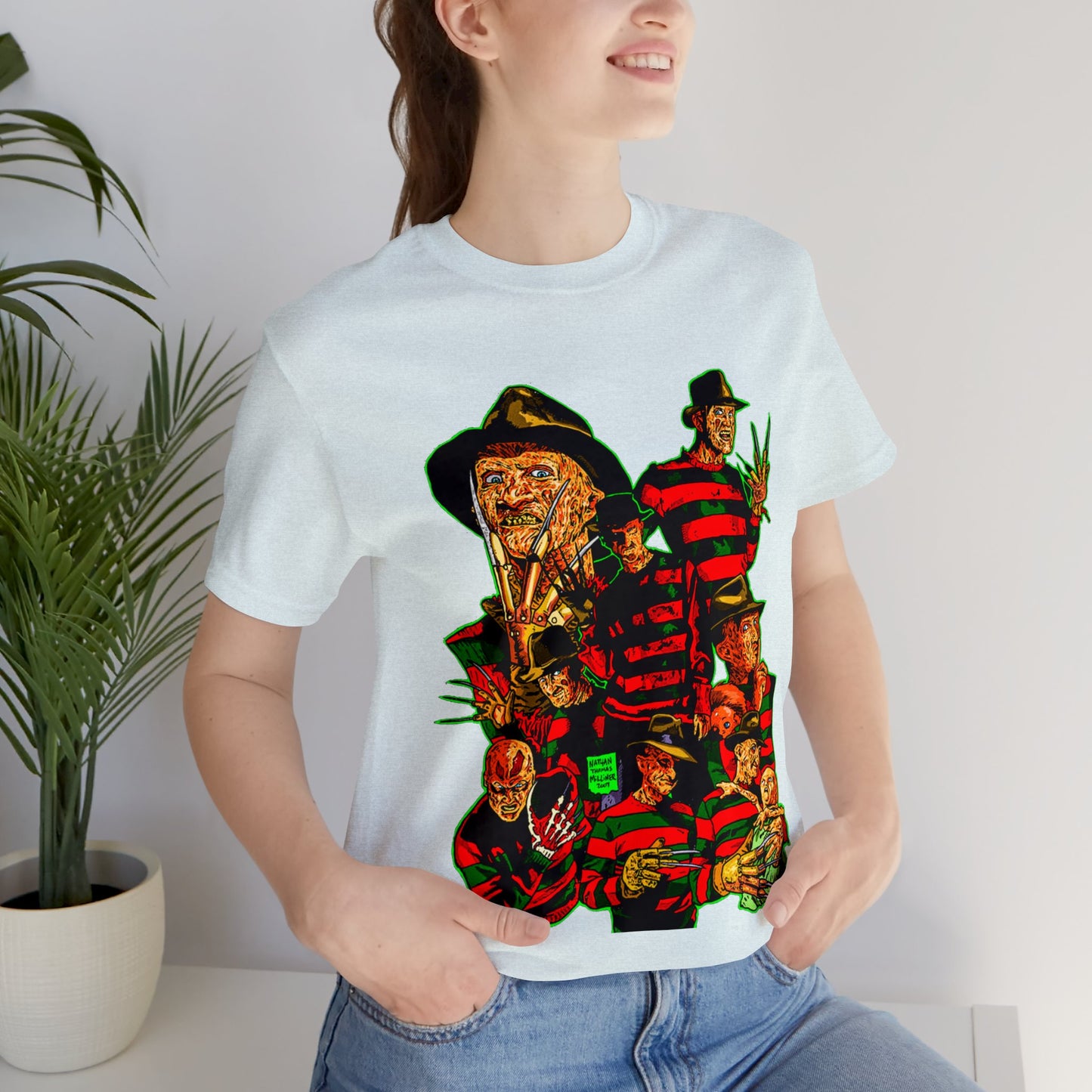 A Nightmare on Elm Street - The Many Faces of Freddy Short Sleeve Tee