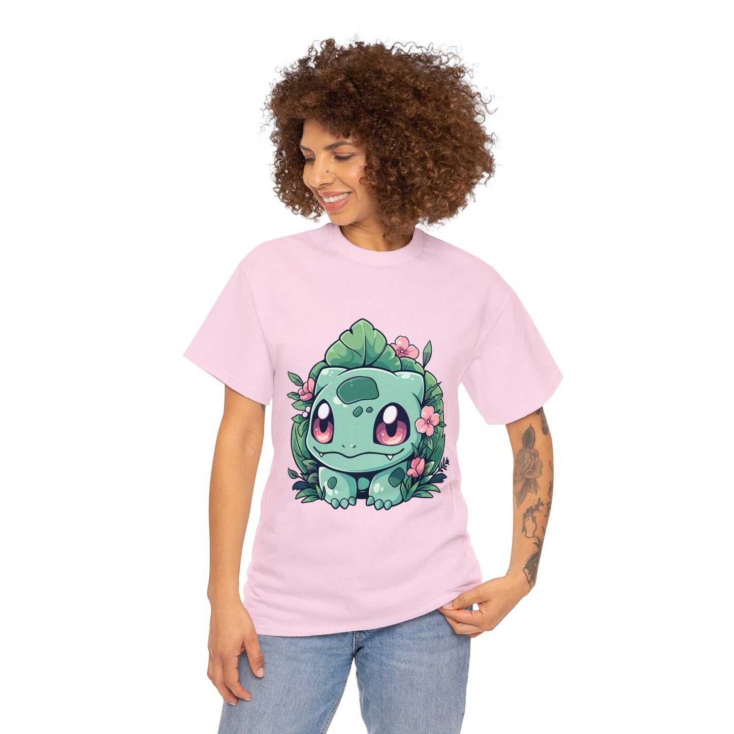 Pokemon - Flowering Bulba Unisex Heavy Cotton Tee