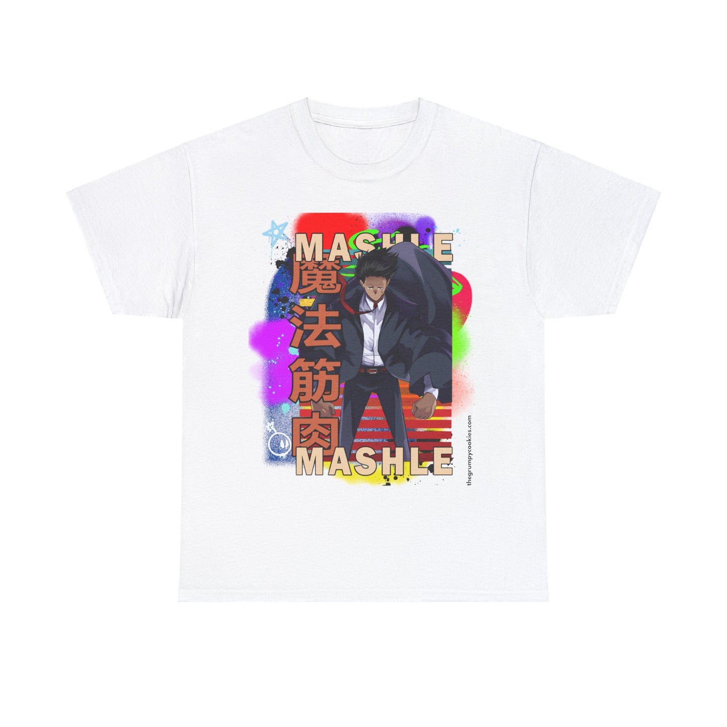 Mashle - Mash Burnedead Graffiti Unisex Heavy Cotton Tee