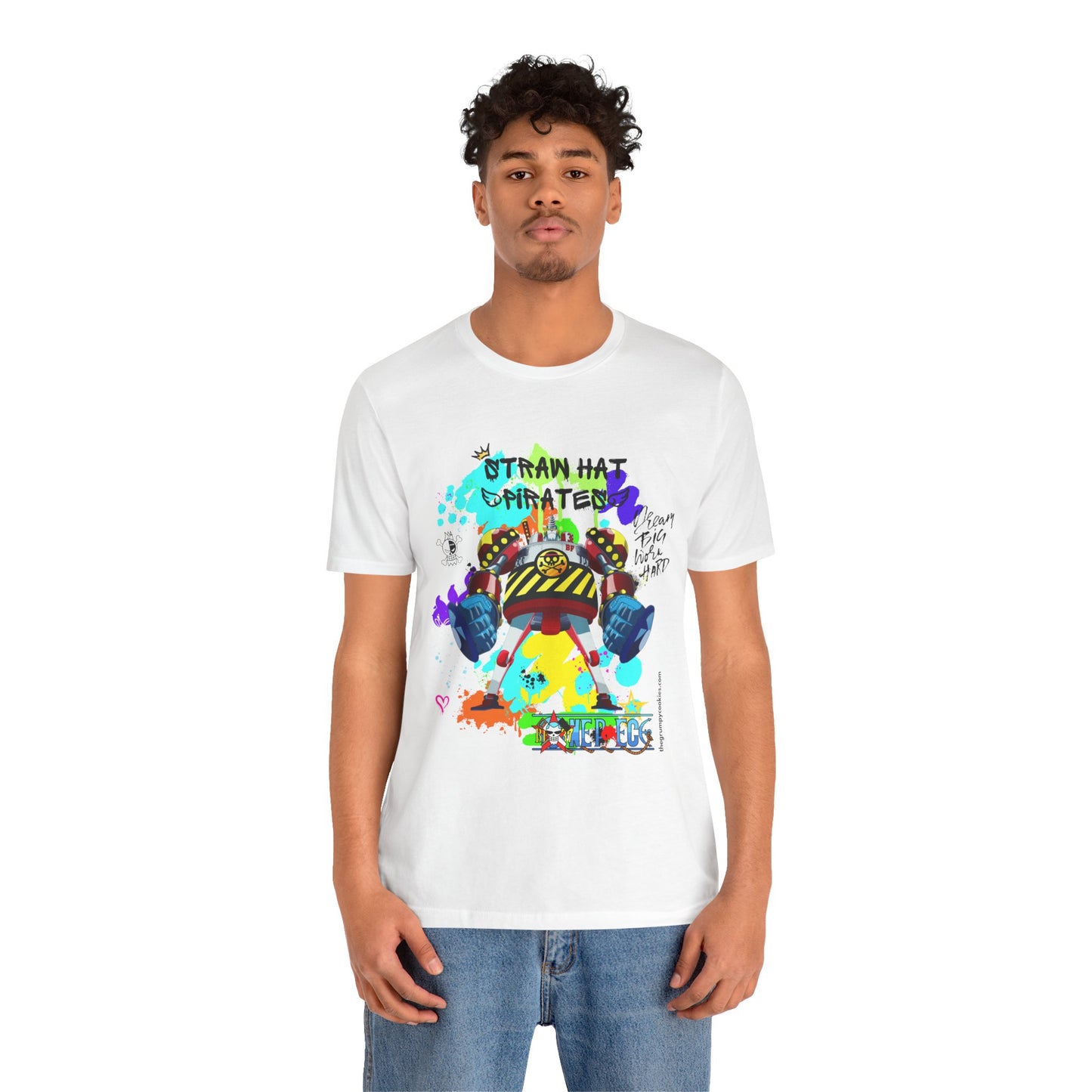 One Piece - Graffiti General Franky Unisex Jersey Short Sleeve Tee