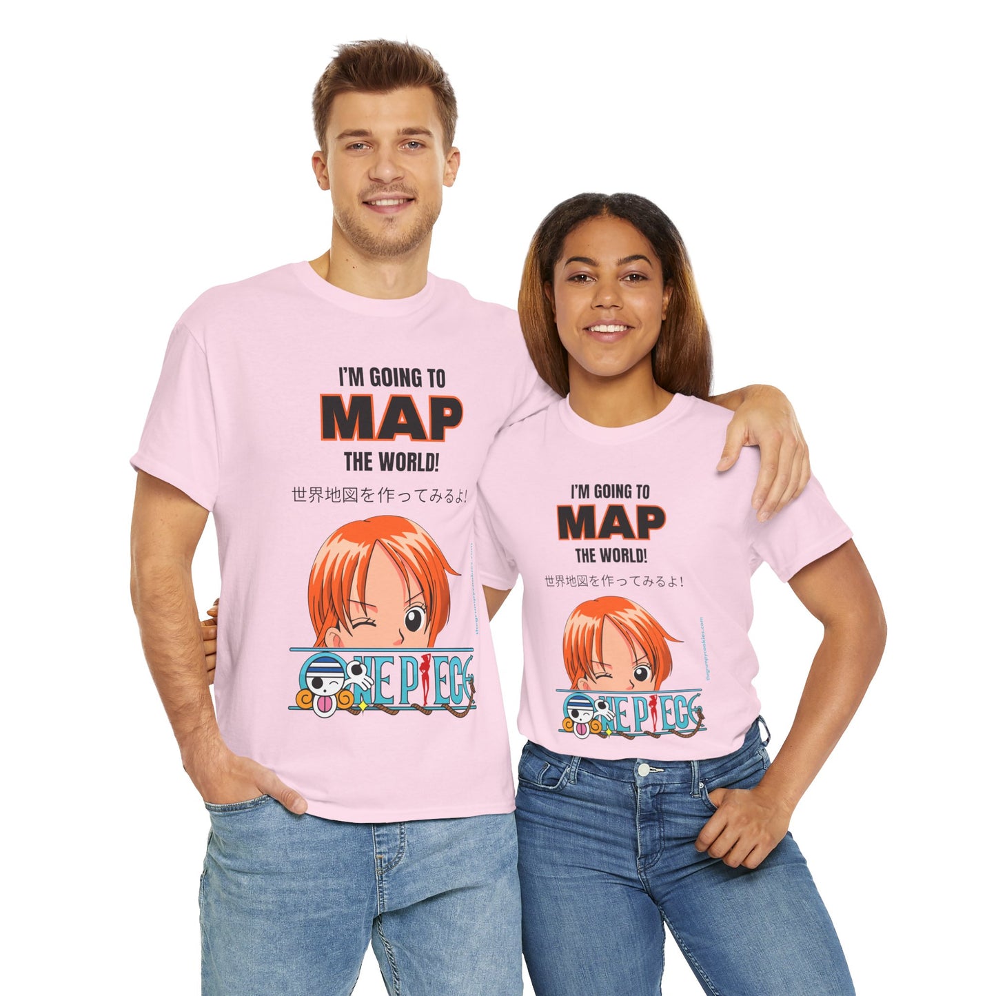 One Piece - Map the World Unisex Heavy Cotton Tee