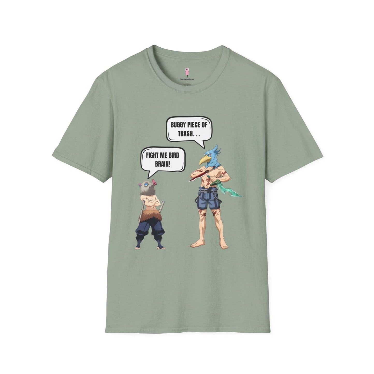 Shangri-la Frontier vs Demon Slayer- Boar Head vs Bird Brain Graphic Tee