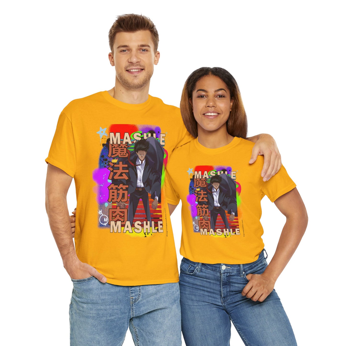 Mashle - Mash Burnedead Graffiti Unisex Heavy Cotton Tee