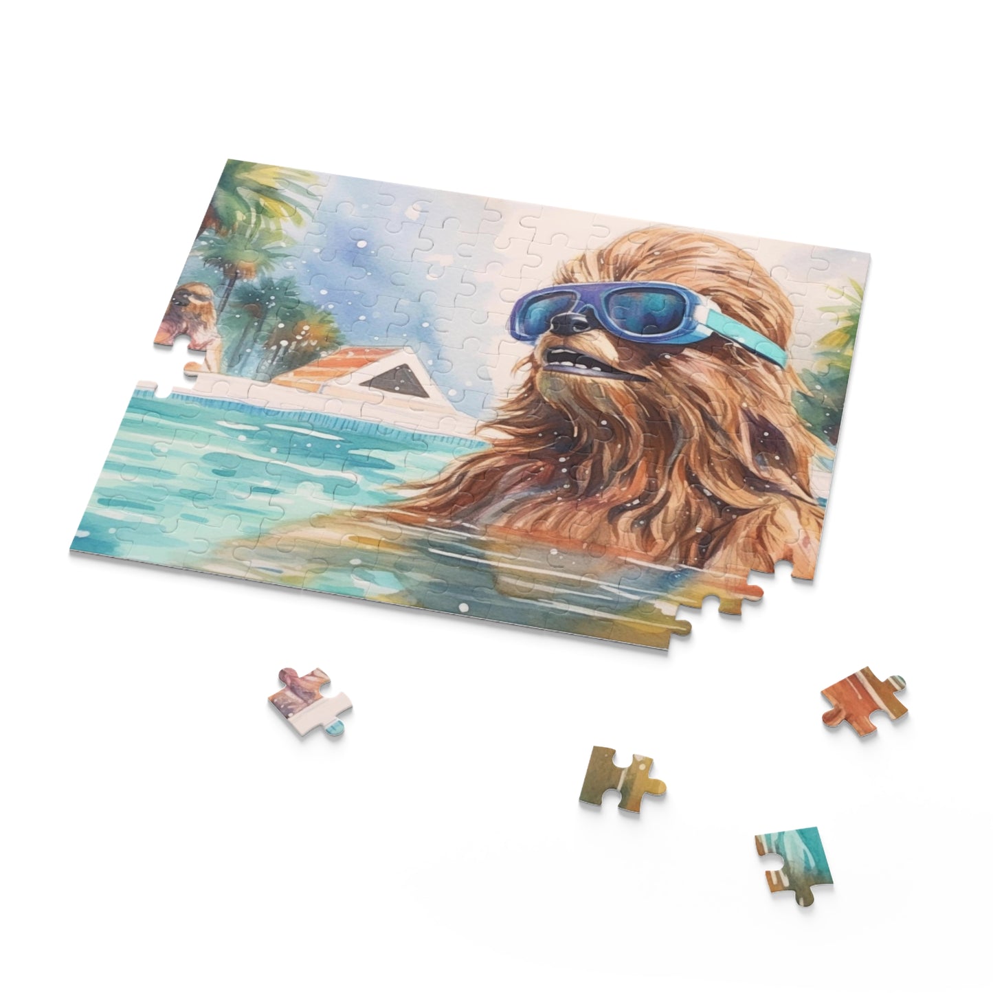 Star Wars - Chewbacca at the Pool Party Puzzle (120, 252, 500-Piece)