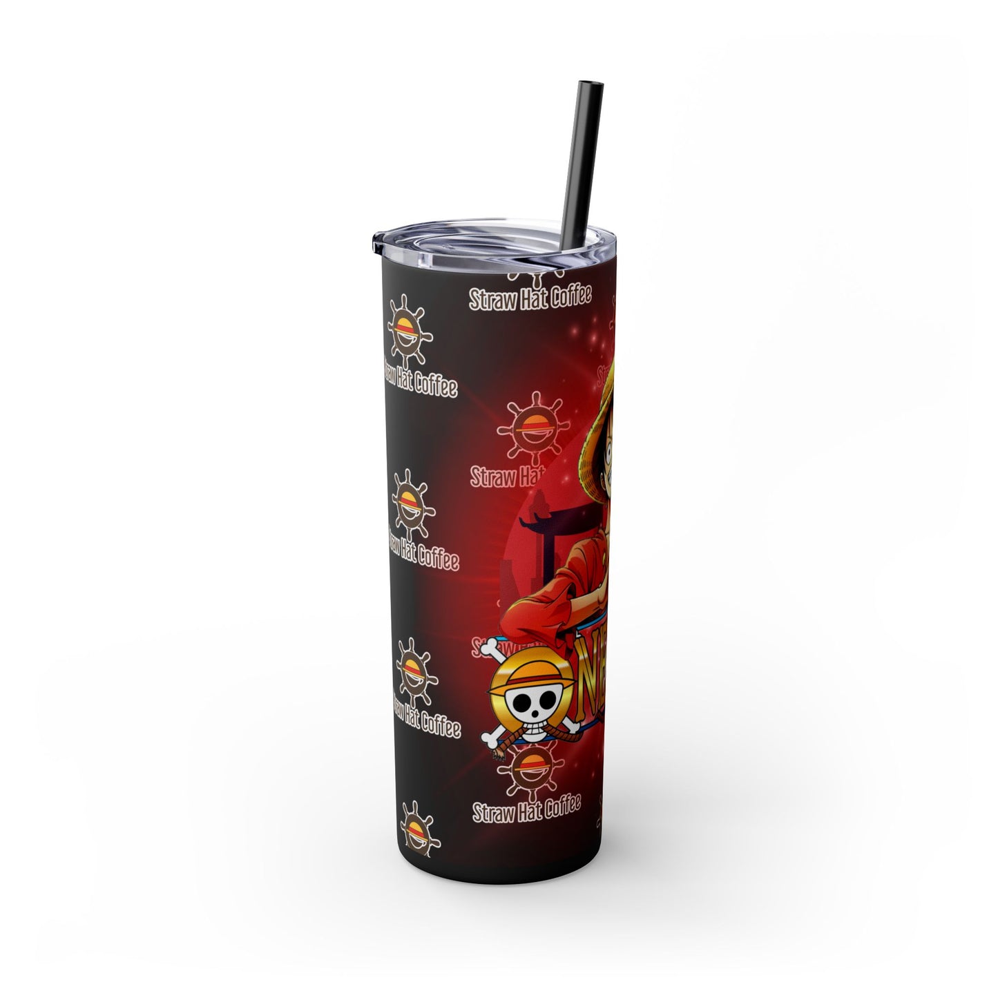 Straw Hat Coffee - Captain of the Crew 20oz Skinny Tumbler with Straw