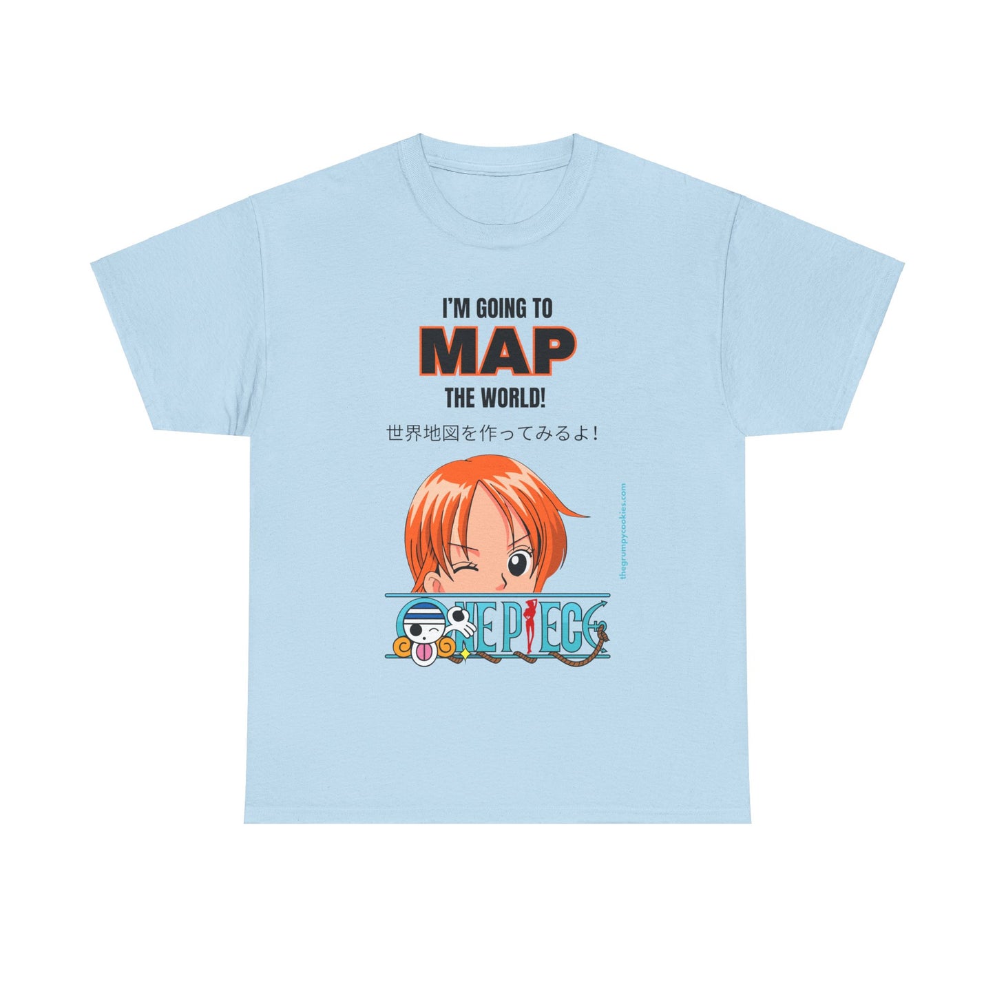 One Piece - Map the World Unisex Heavy Cotton Tee