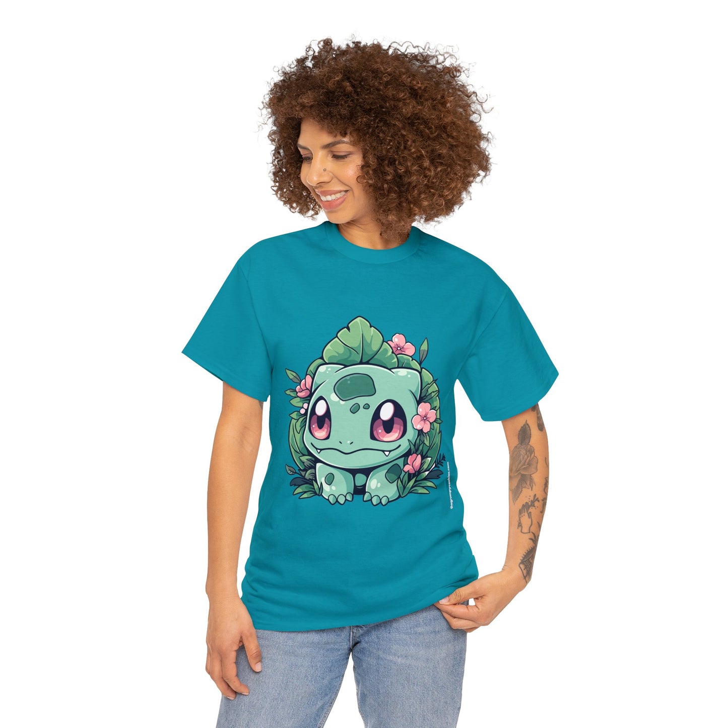 Pokemon - Flowering Bulba Unisex Heavy Cotton Tee