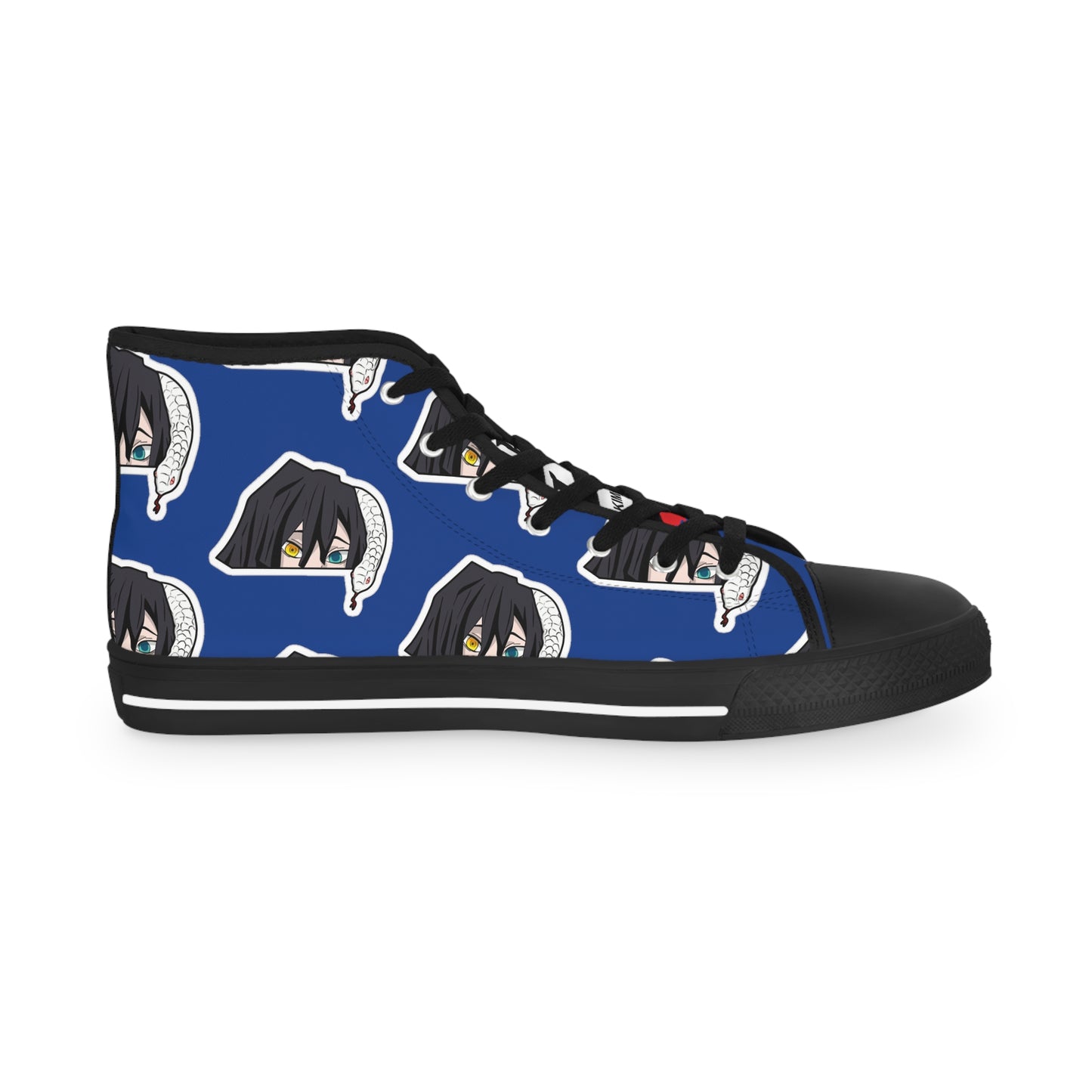 Demon Slayer - Super Serious Iguro Men's High Top Blue Sneakers