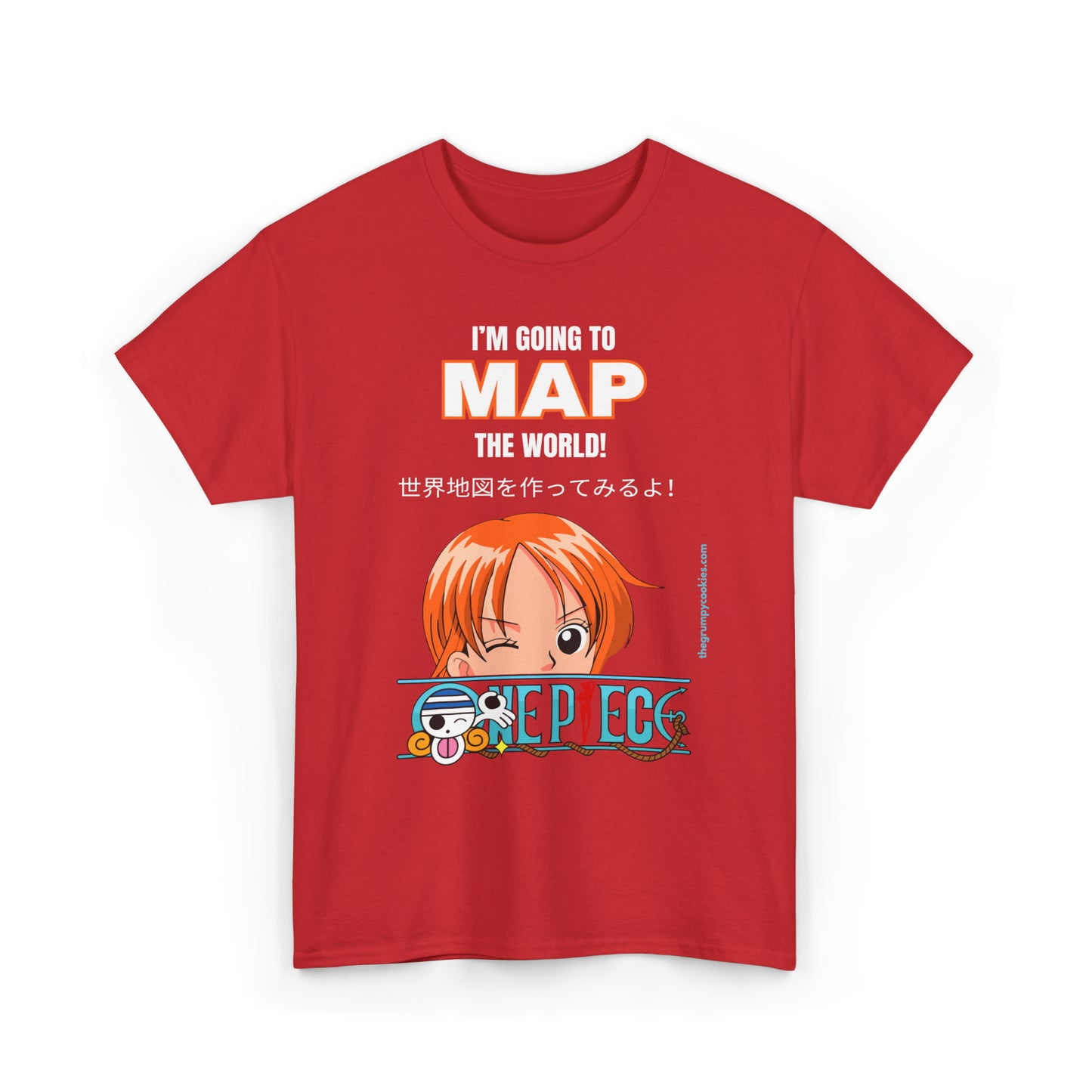 One Piece - Map the World Unisex Heavy Cotton Tee