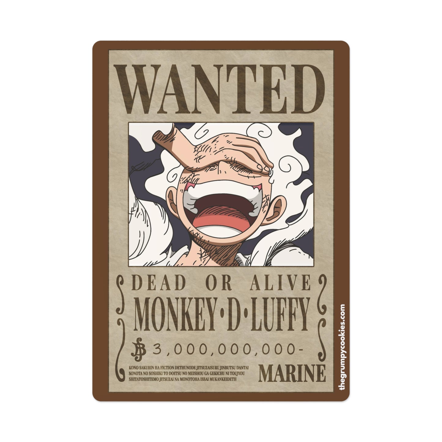 One Piece - Luffy Wanted Poster Poker Cards