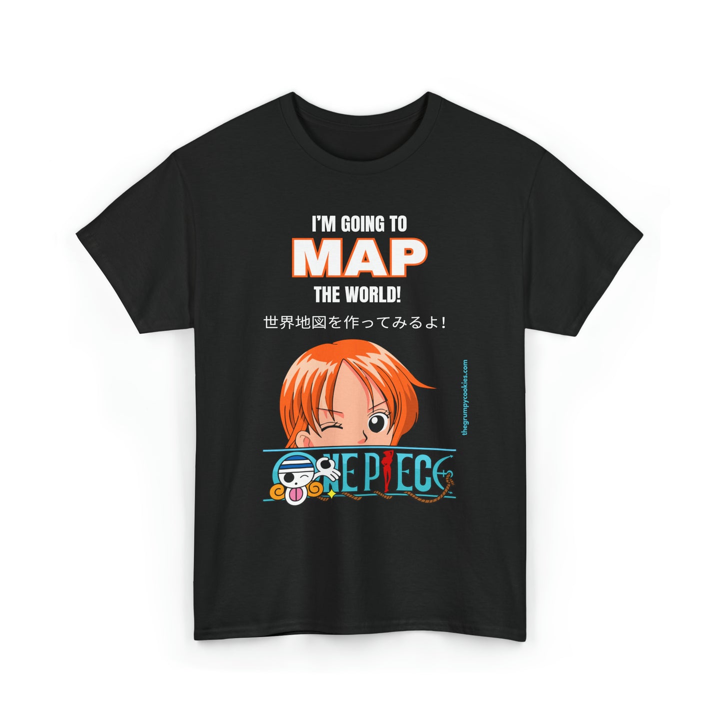 One Piece - Map the World Unisex Heavy Cotton Tee