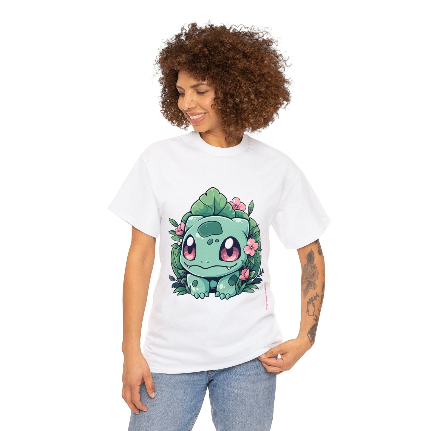 Pokemon - Flowering Bulba Unisex Heavy Cotton Tee