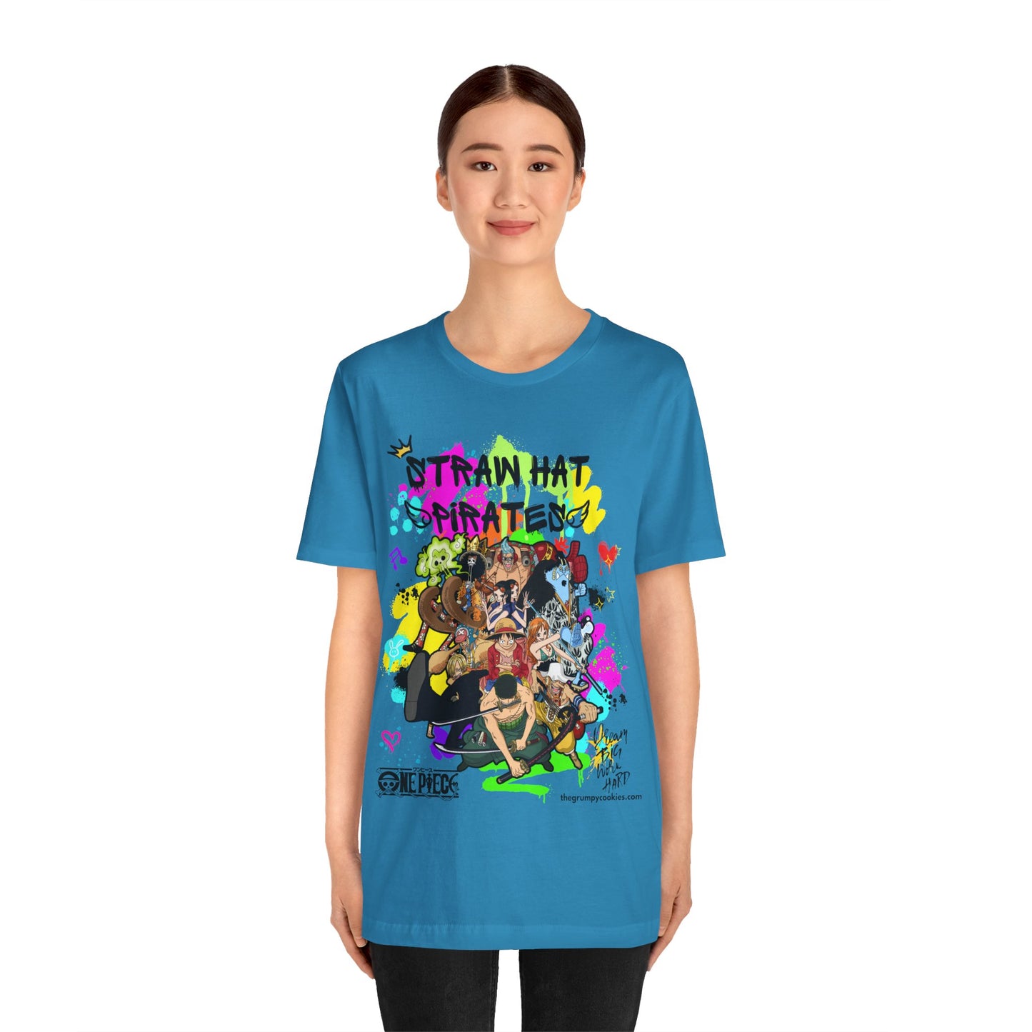 One Piece - Graffiti Straw Hats Unisex Jersey Short Sleeve Tee