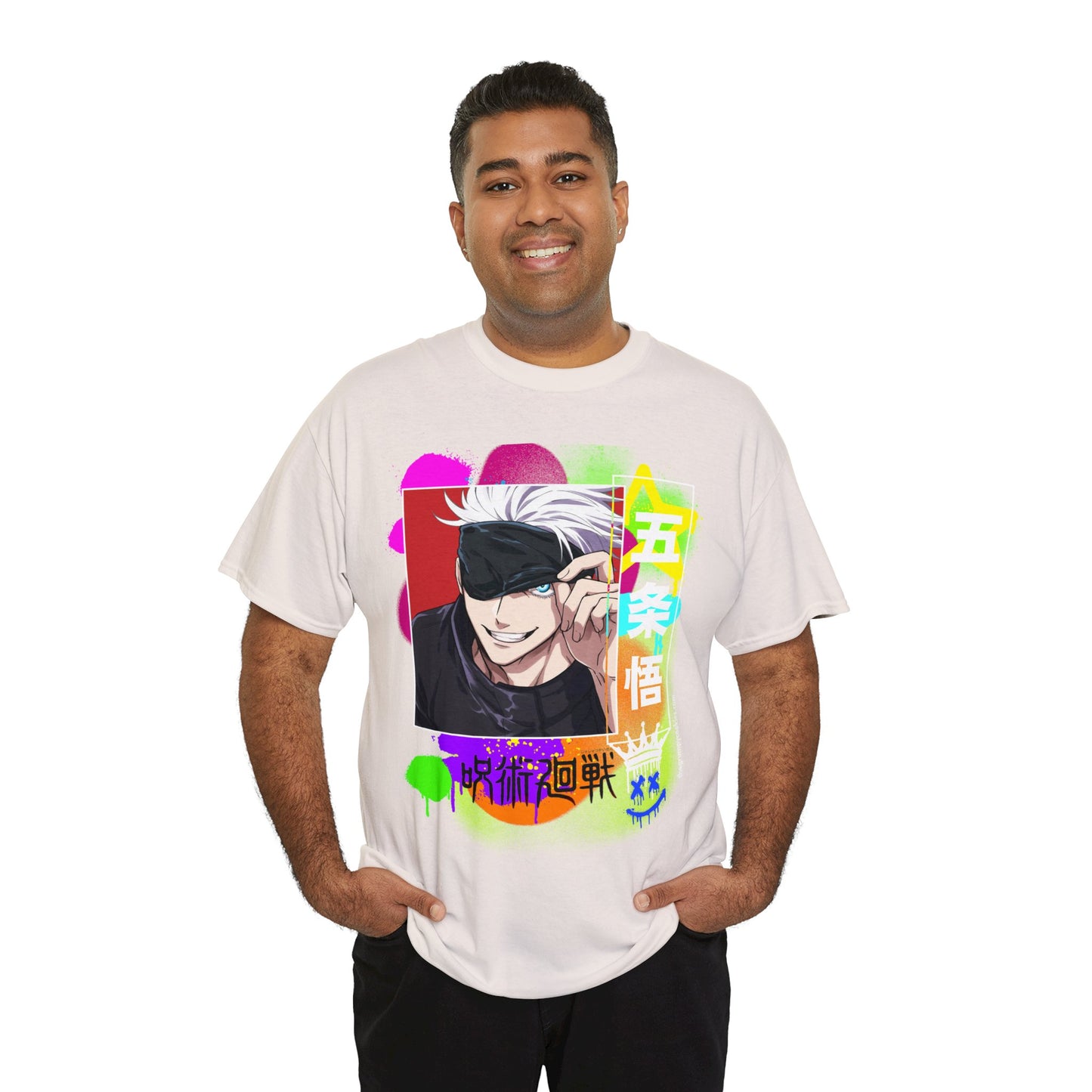 Jujutsu Kaisen - Peekaboo Gojo Unisex Heavy Cotton Tee