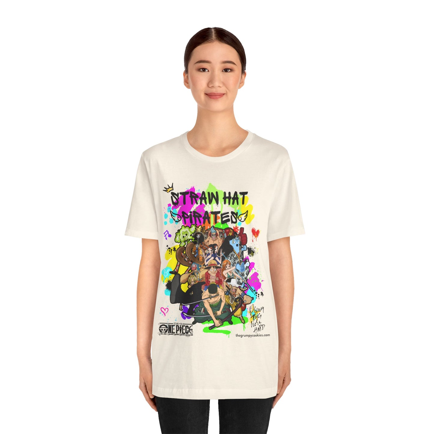 One Piece - Graffiti Straw Hats Unisex Jersey Short Sleeve Tee
