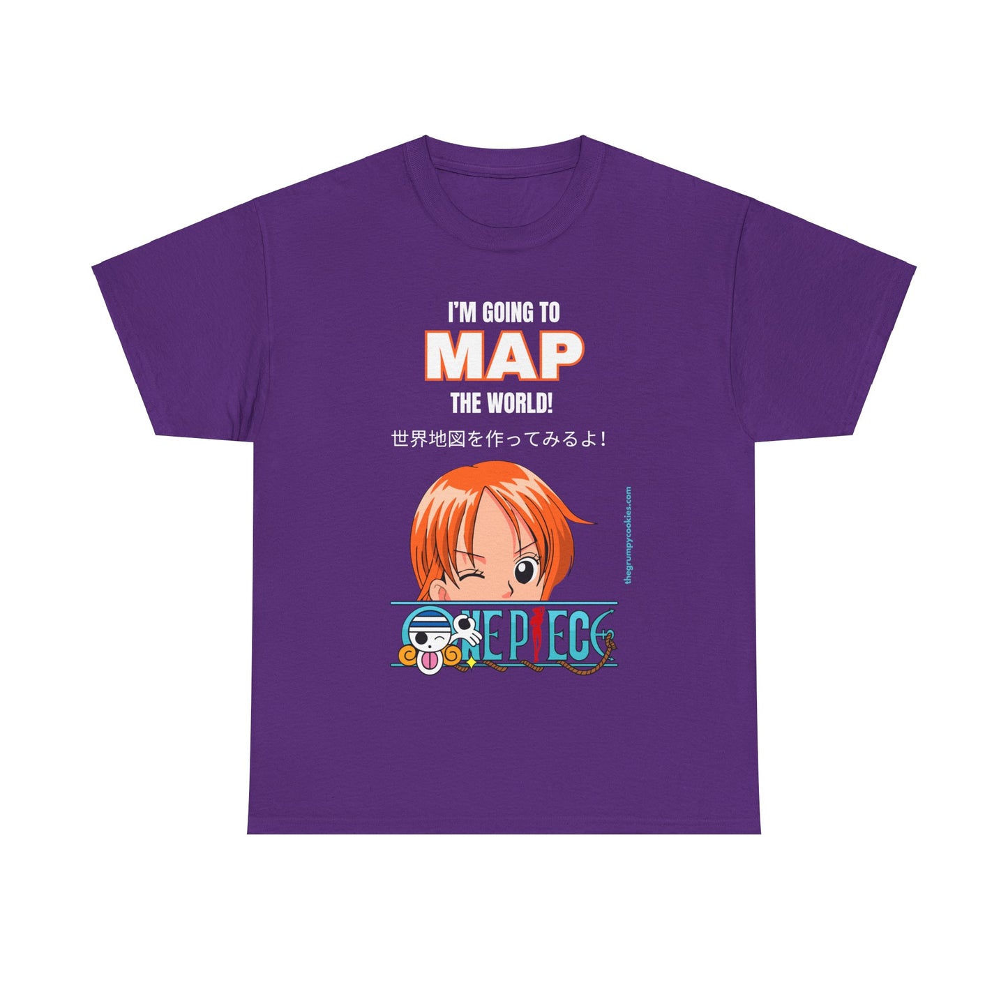 One Piece - Map the World Unisex Heavy Cotton Tee