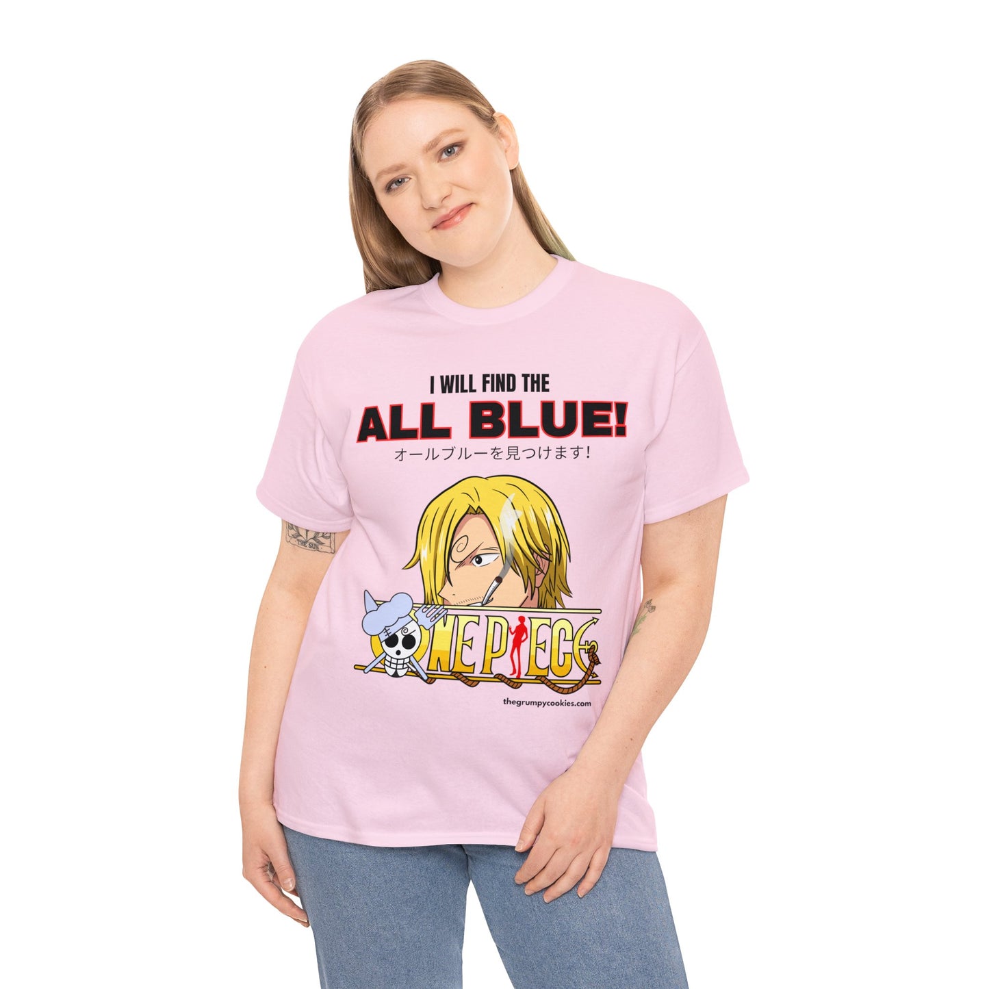 One Piece - Find the All Blue Unisex Heavy Cotton Tee
