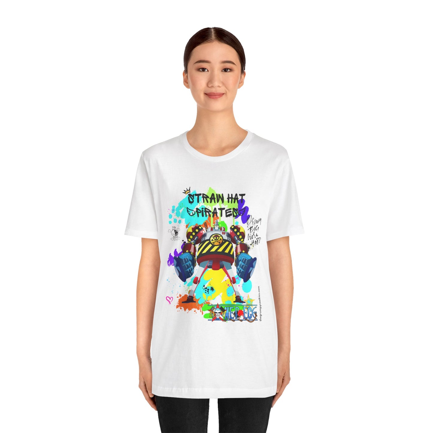 One Piece - Graffiti General Franky Unisex Jersey Short Sleeve Tee