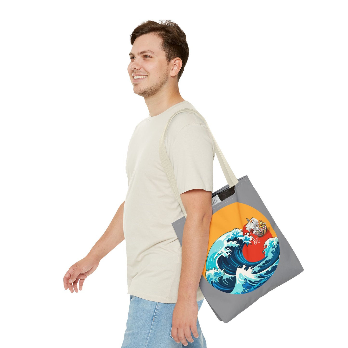 One Piece - Riding the Wave Grey Tote Bag
