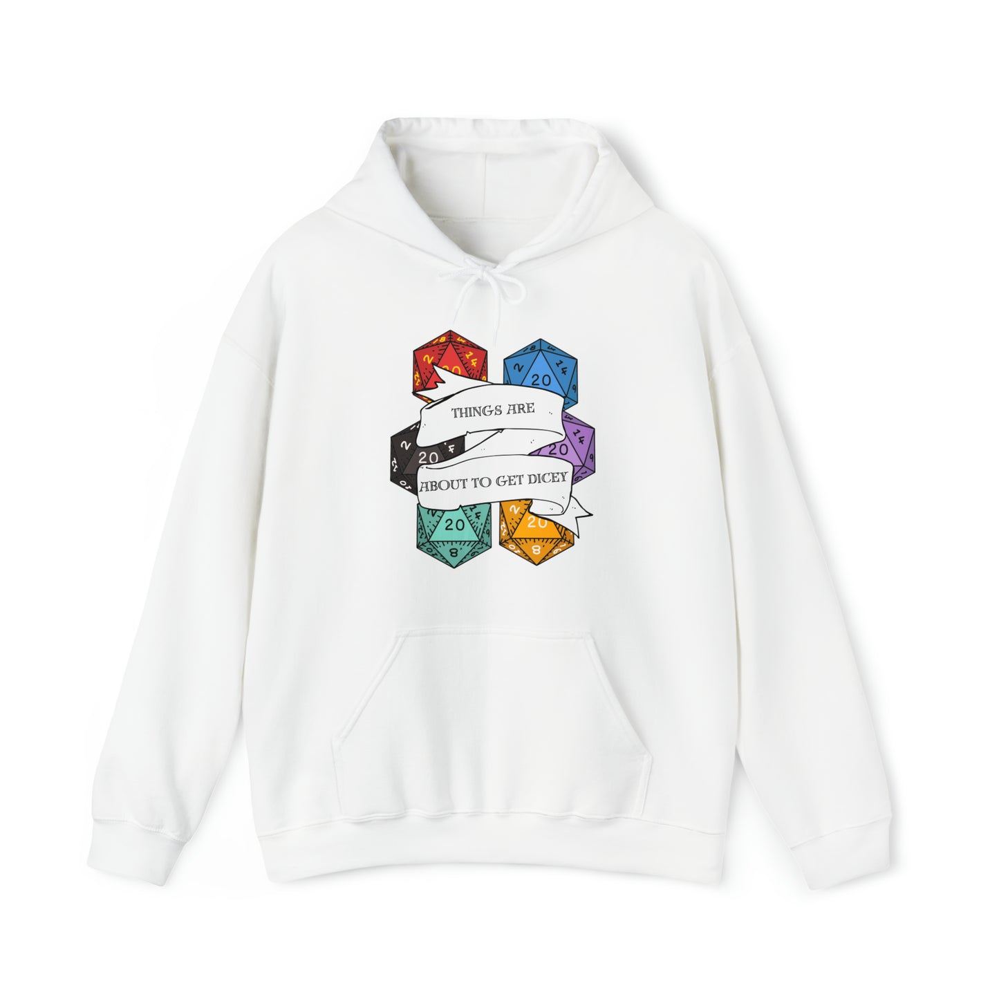 Dungeons & Dragons - Dicey Unisex Heavy Blend™ Hooded Sweatshirt