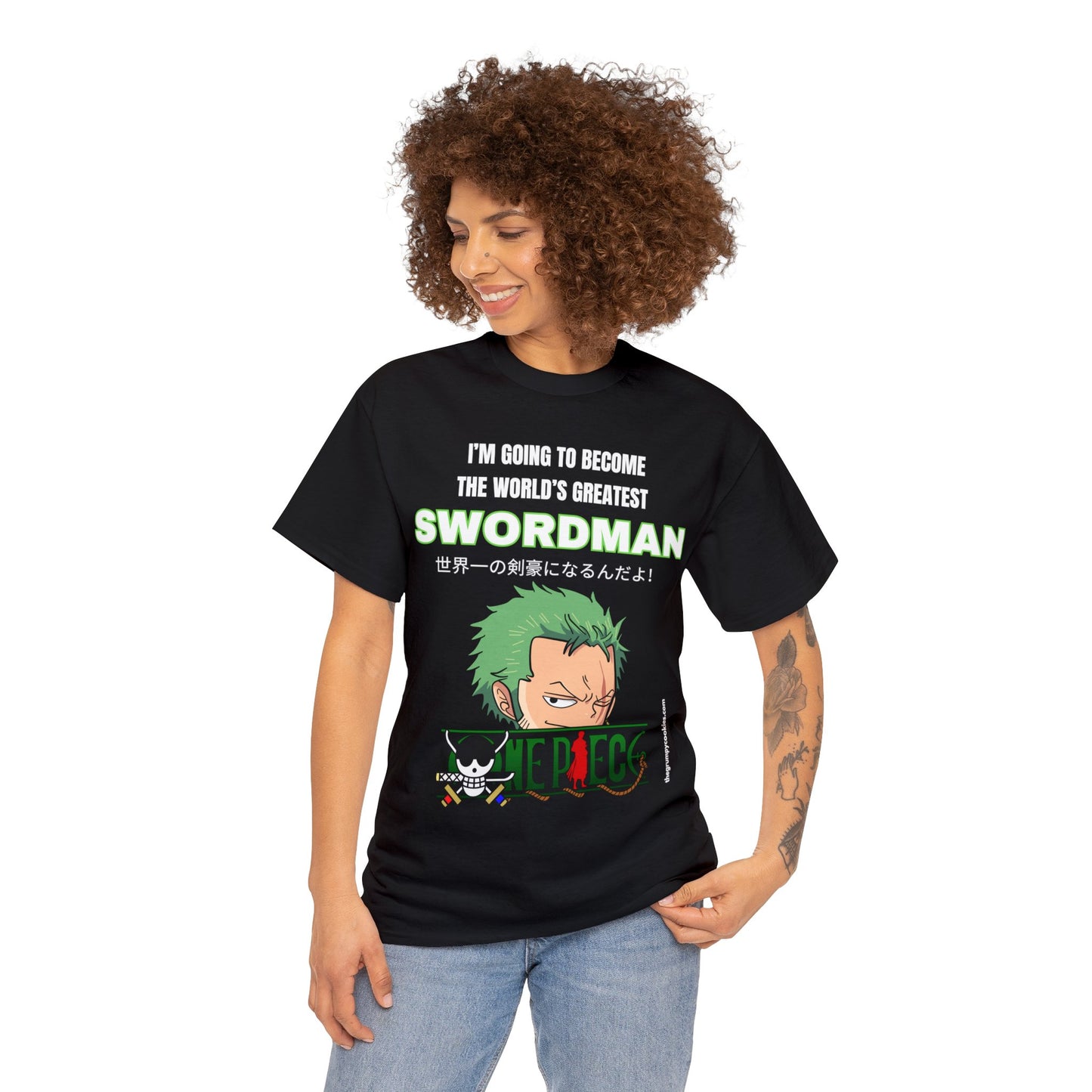 One Piece - World's Greatest Swordsman Unisex Heavy Cotton Tee