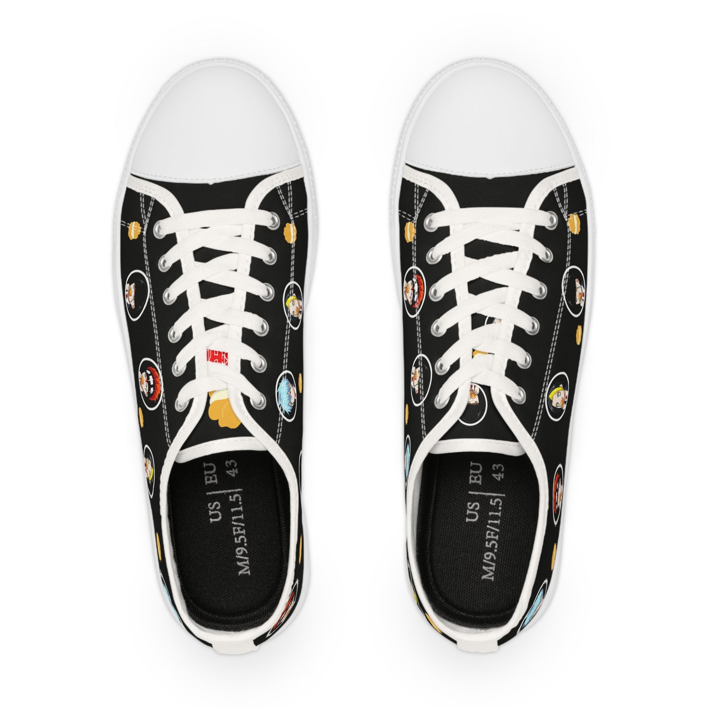 Mashle - 3 Outta 4 Ain't Bad Men's Black Low Top Sneakers
