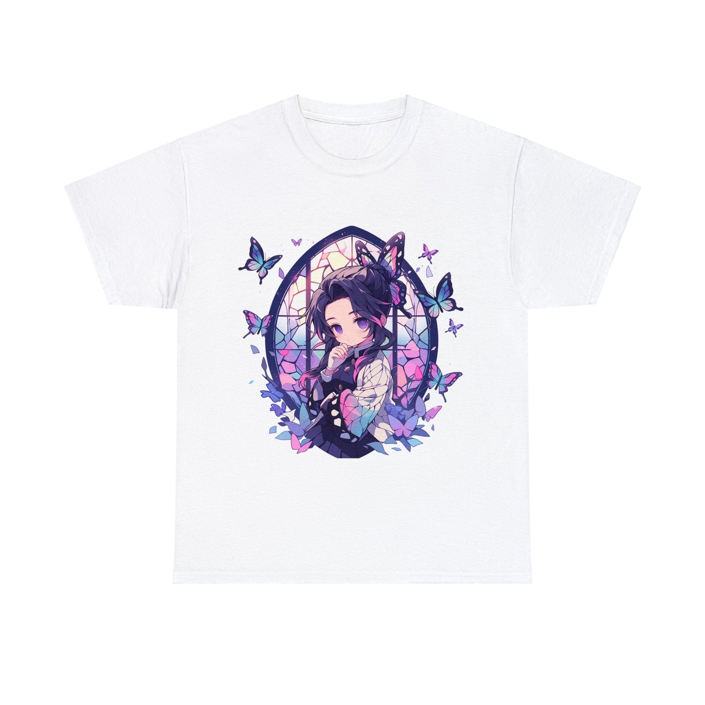 Demon Slayer - Stained Glass Shinobu Kocho Series Unisex Heavy Cotton Tee