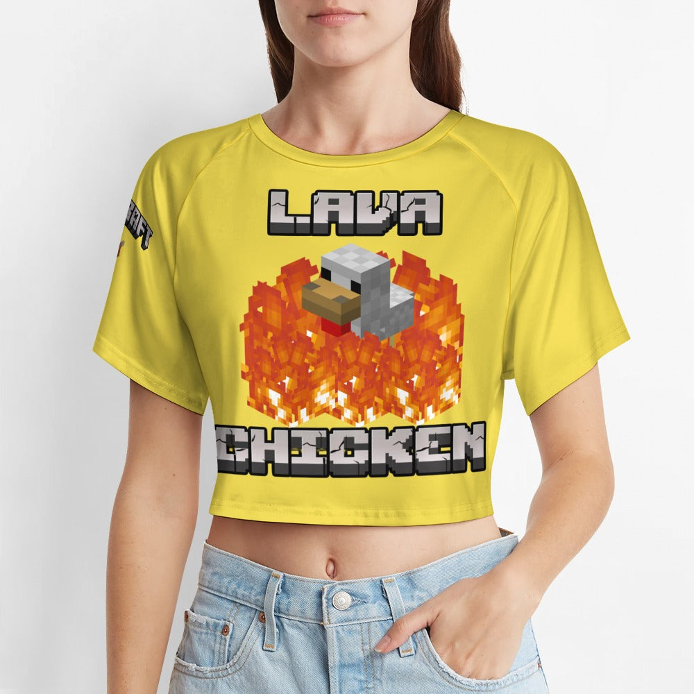 Minecraft - Lava Chicken Crop Tee