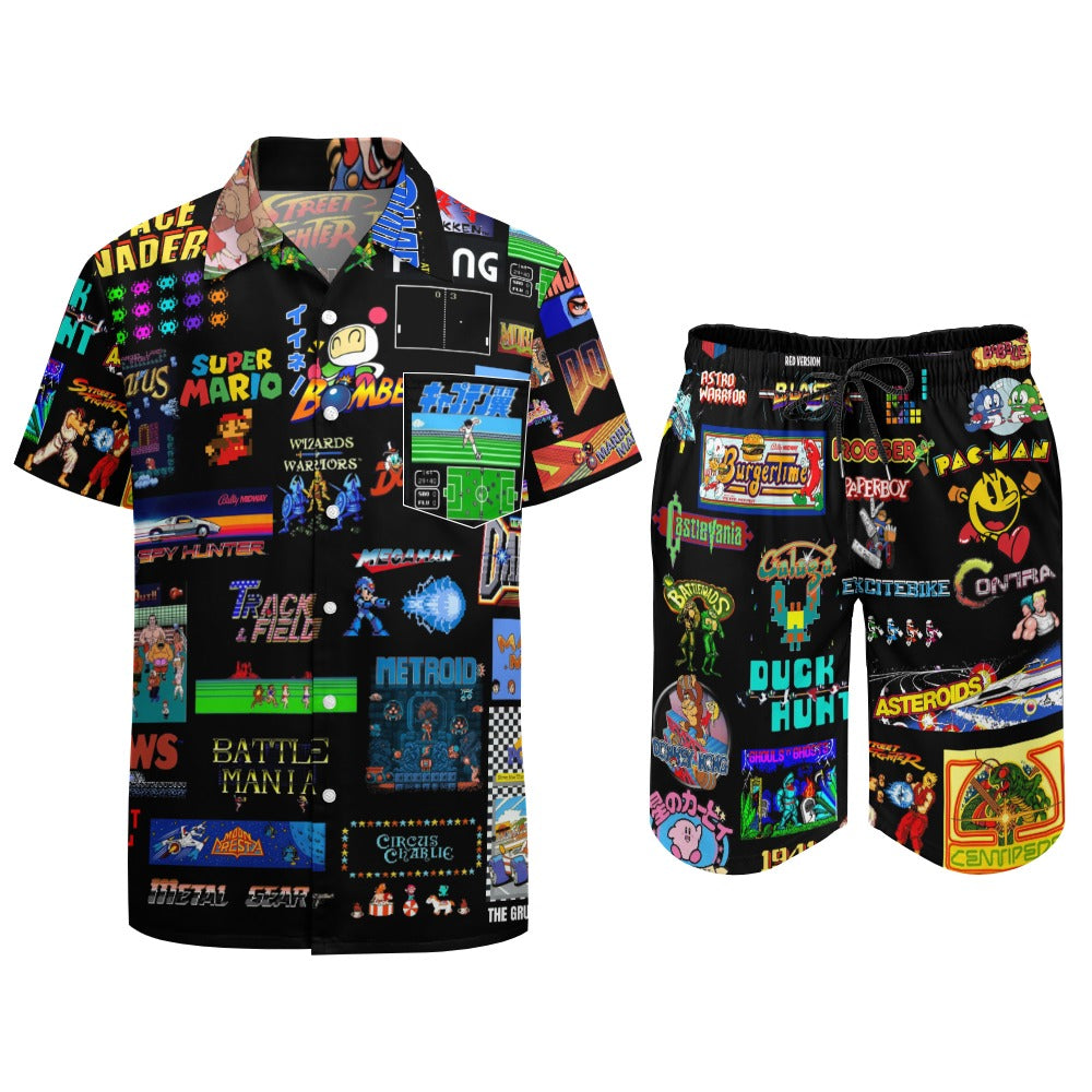 The Grumpy Cookies - Old School Gamer Leisure Beach Suit