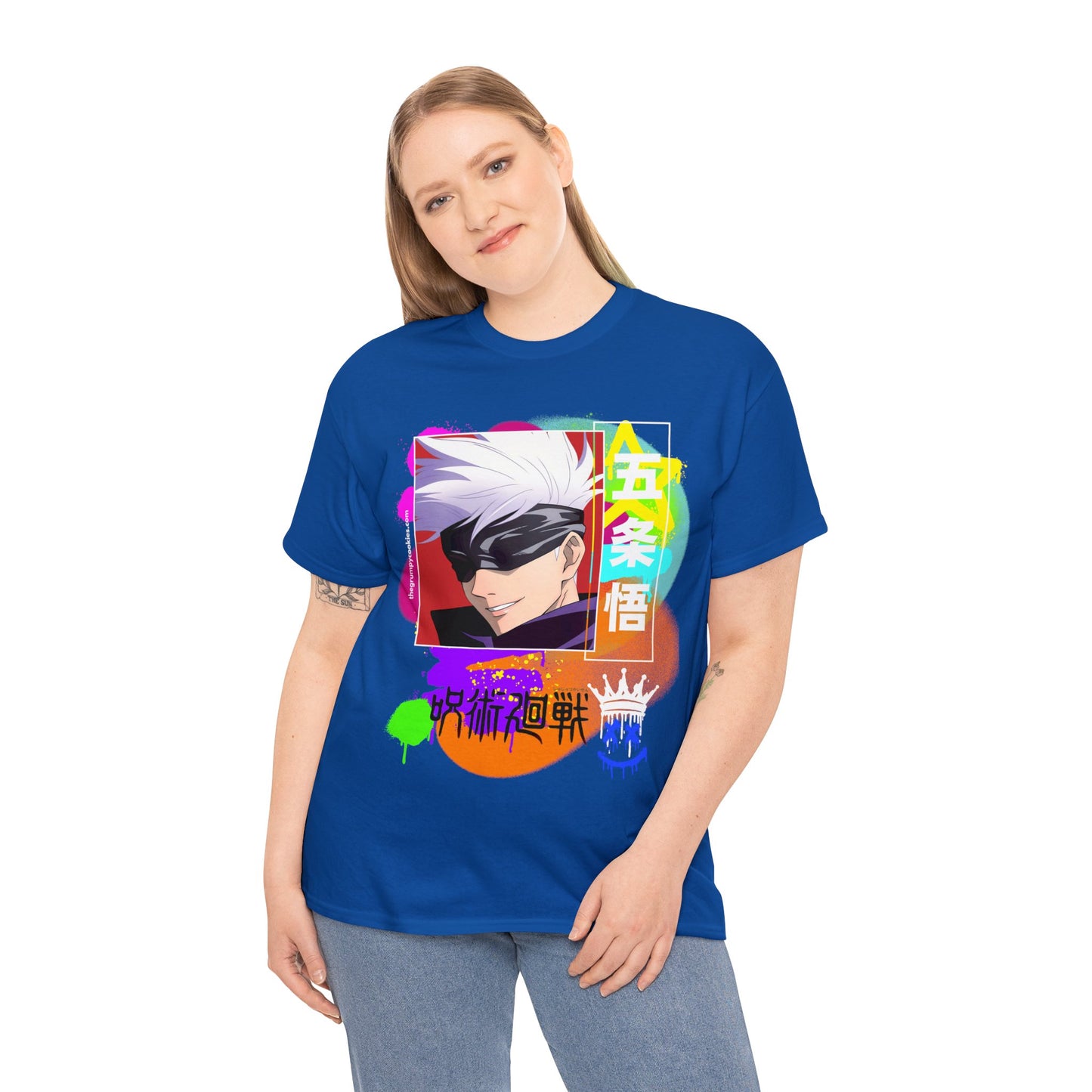 Jujutsu Kaisen - Gojo's Side Smile Unisex Heavy Cotton Tee