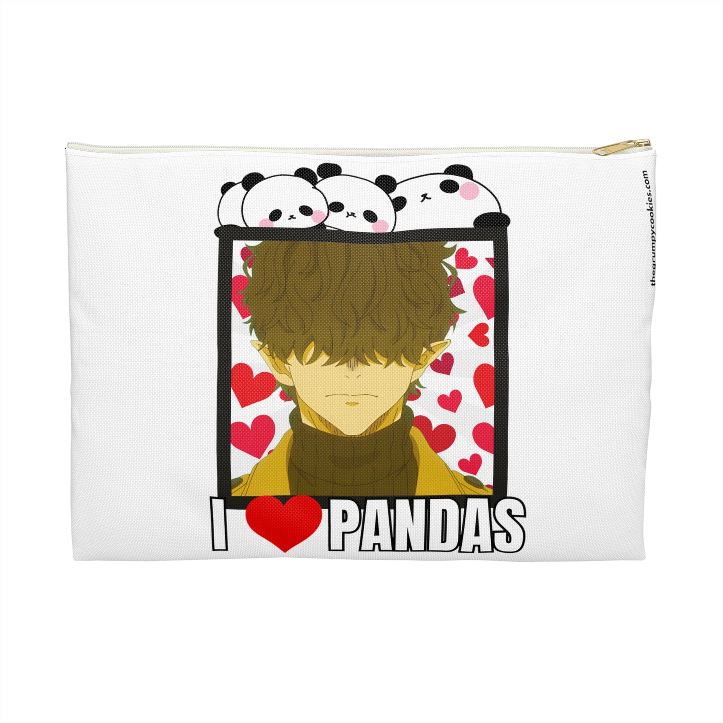 Mr. Villain's Day Off - I Love Pandas Accessory Pouch